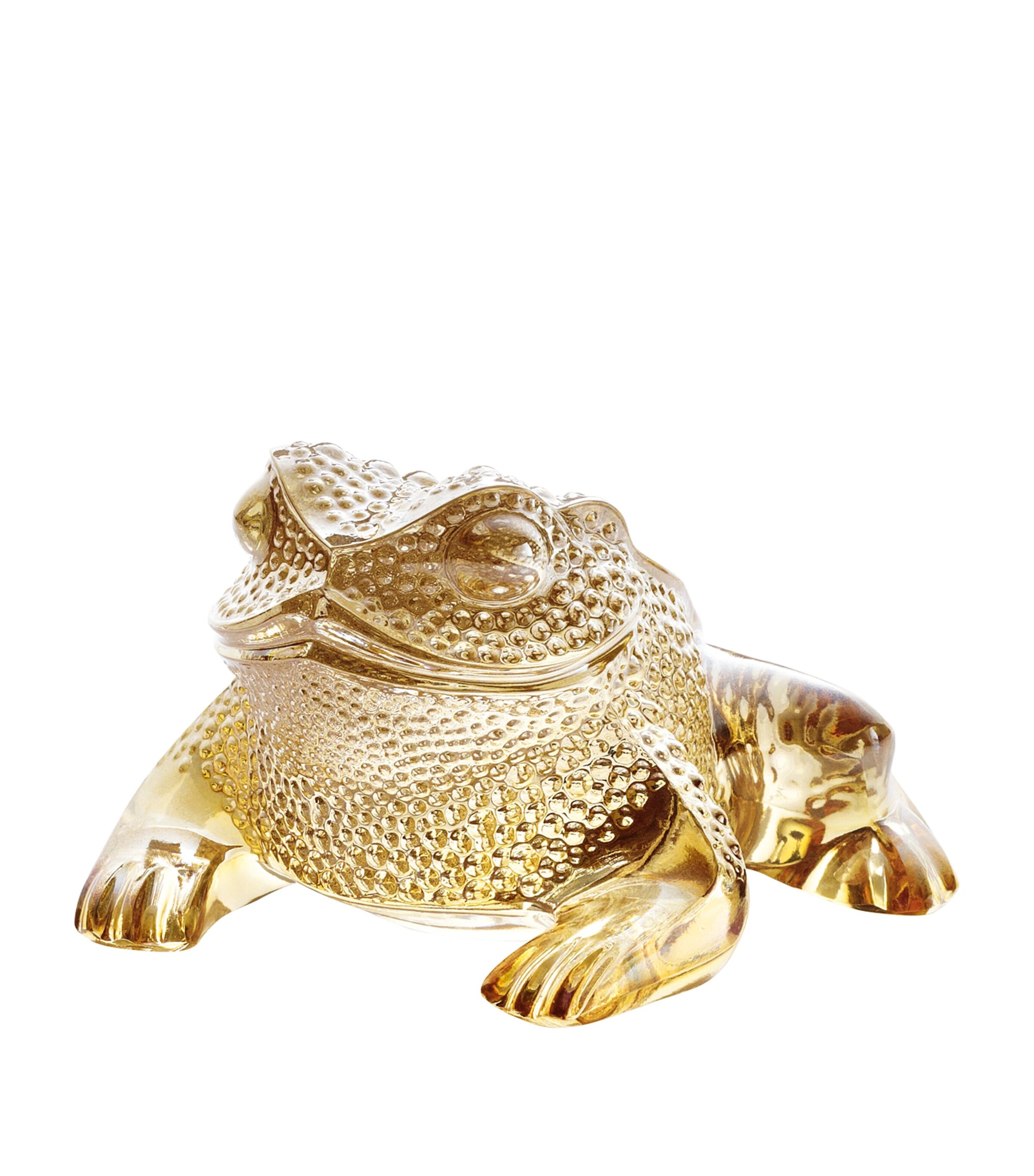 Lalique Crystal La Gregoire Frog Ornament | Home Accessories | Ornaments | Designers | Lalique