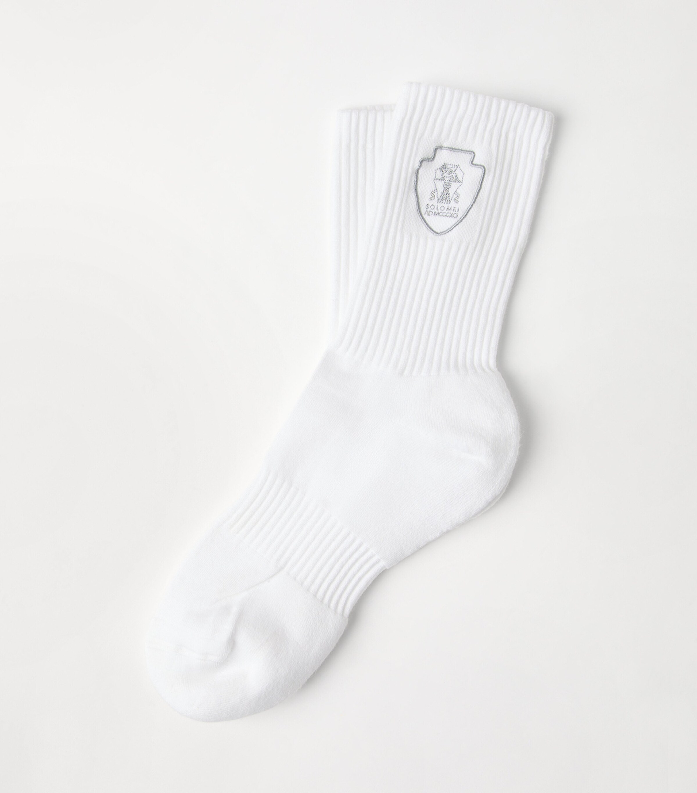 Brunello Cucinelli Mens Techno Cotton Logo Socks Image 2