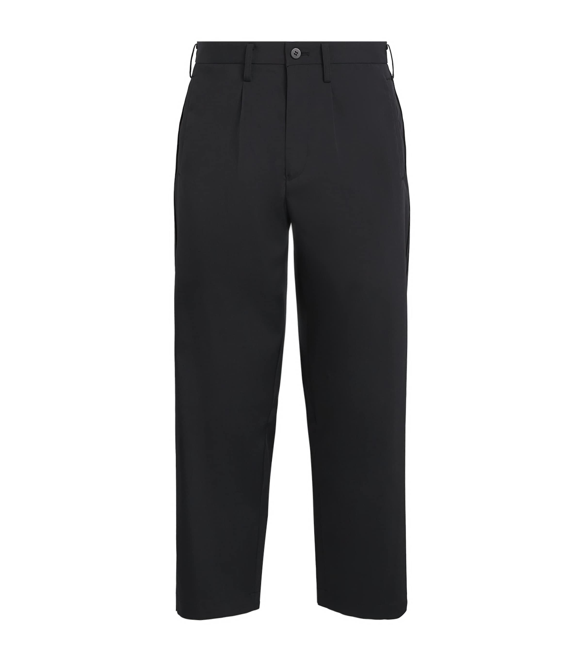 Im Men Air Pleats Tailored Trousers In Black