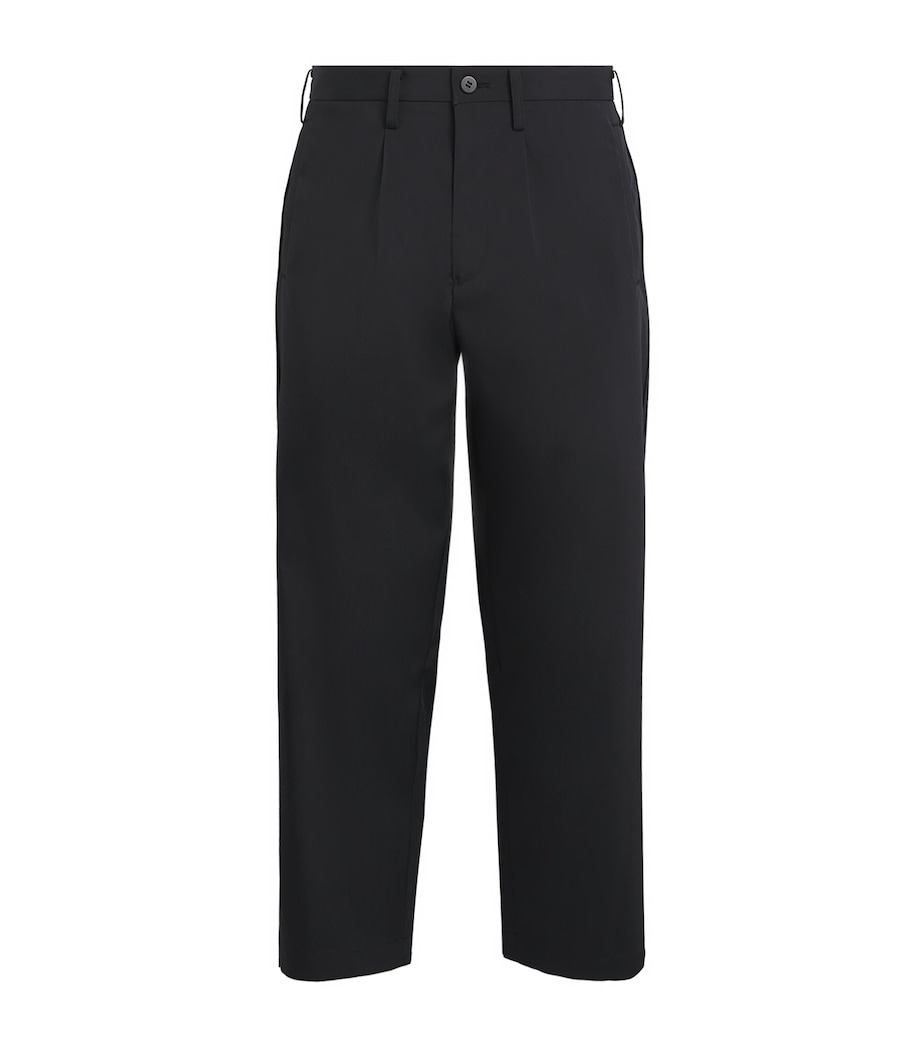 Air Pleats Tailored Trousers 15-BLACK Image 1