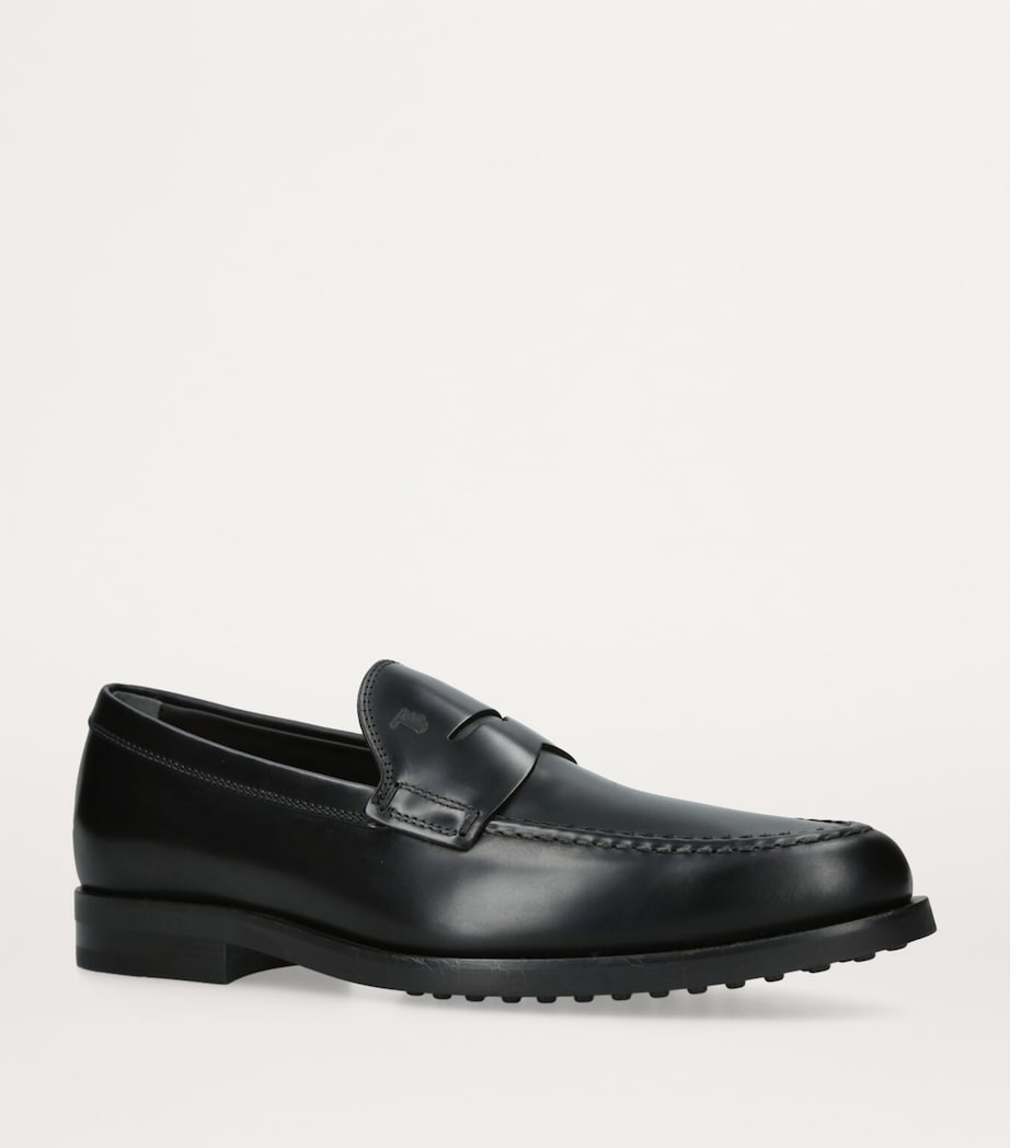 Leather Gomma Loafers BLACK Image 3