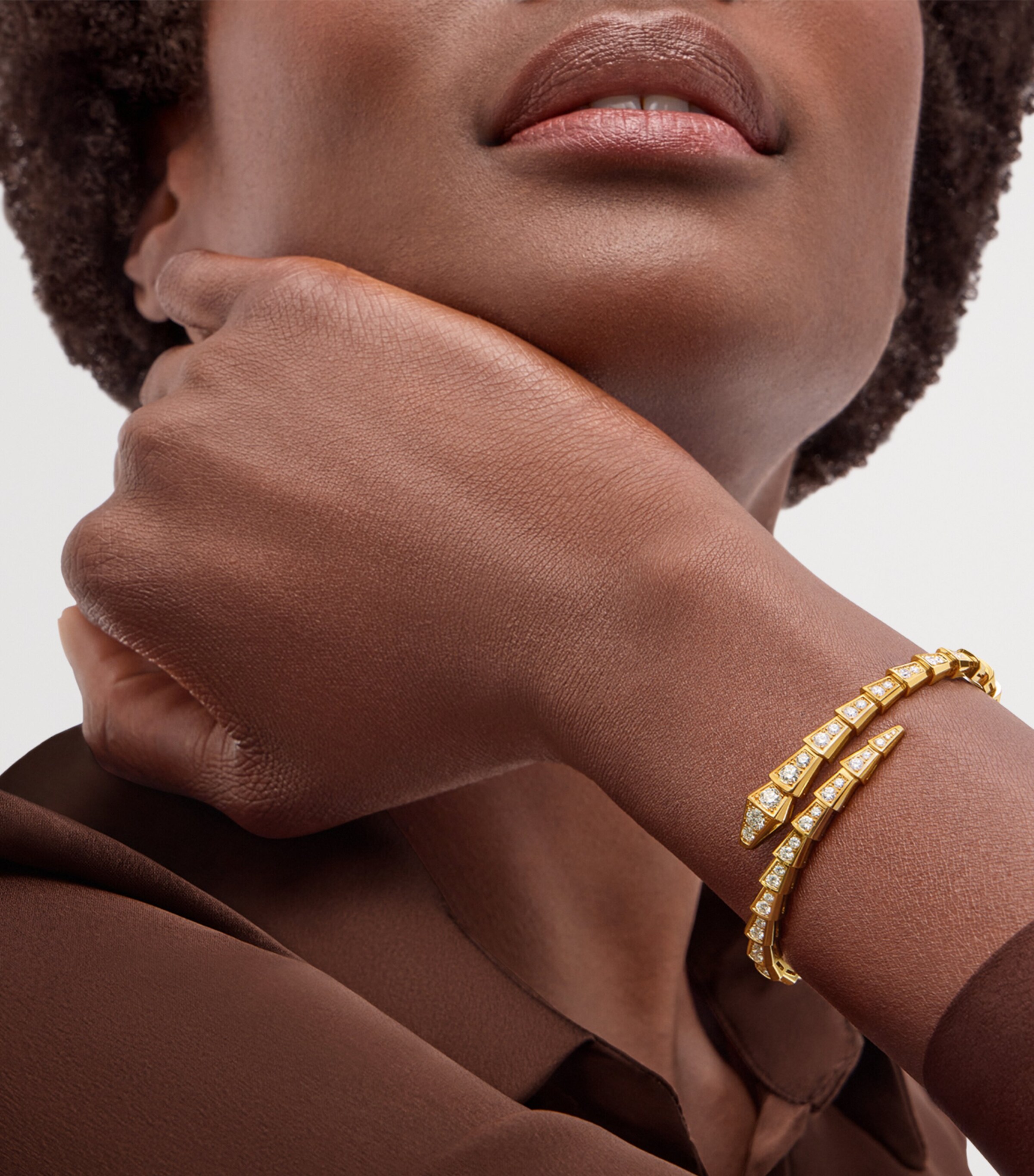 Yellow Gold and Diamond Serpenti Viper Bracelet YELLOW GOLD Image 5