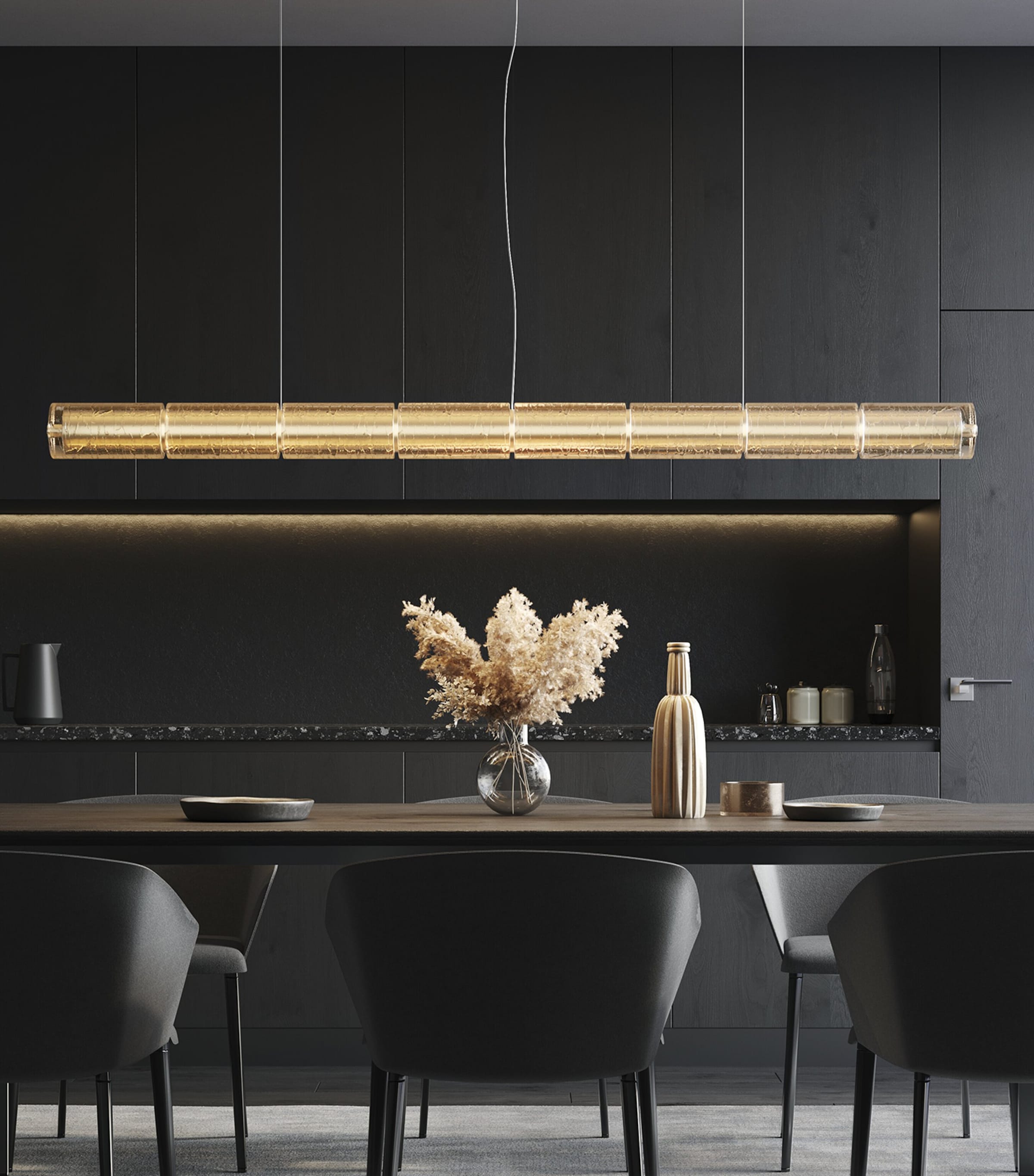 Flos Glass Luce Orizzontale S1 Pendant Lamp Image 2