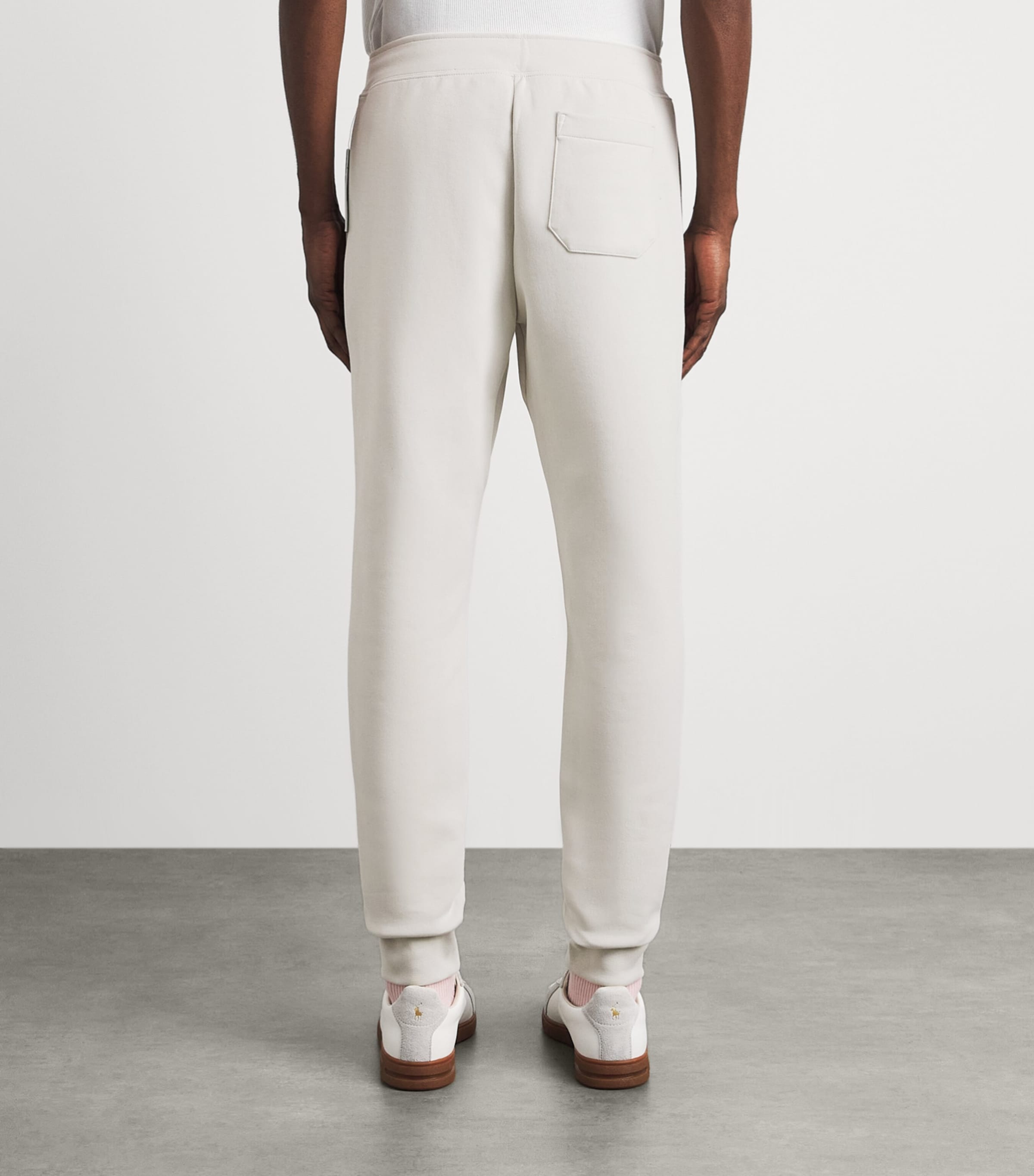 Polo Ralph Lauren Mens Cotton Sweatpants Stone Pebble Image 5