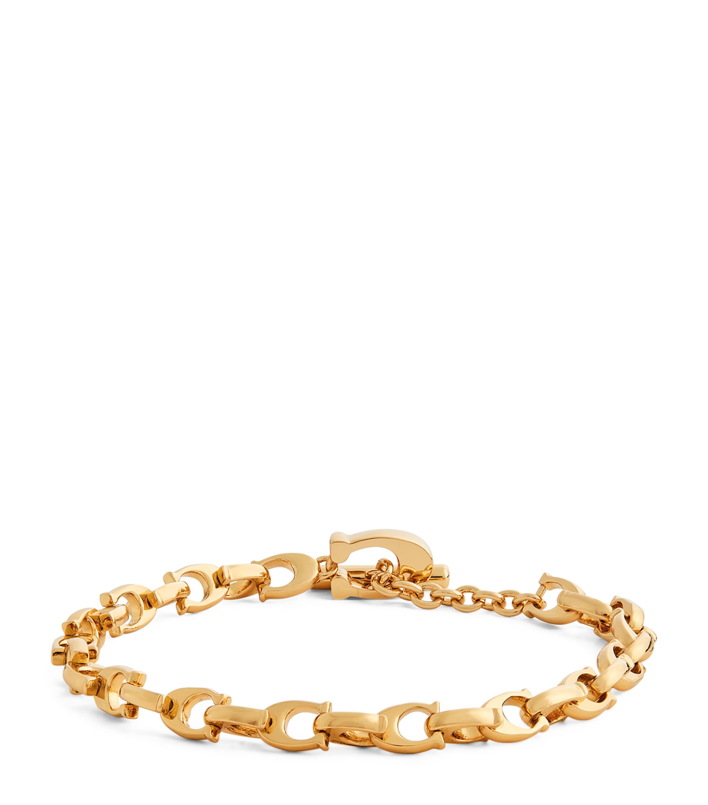 Coach Signature Bracelet In Gold