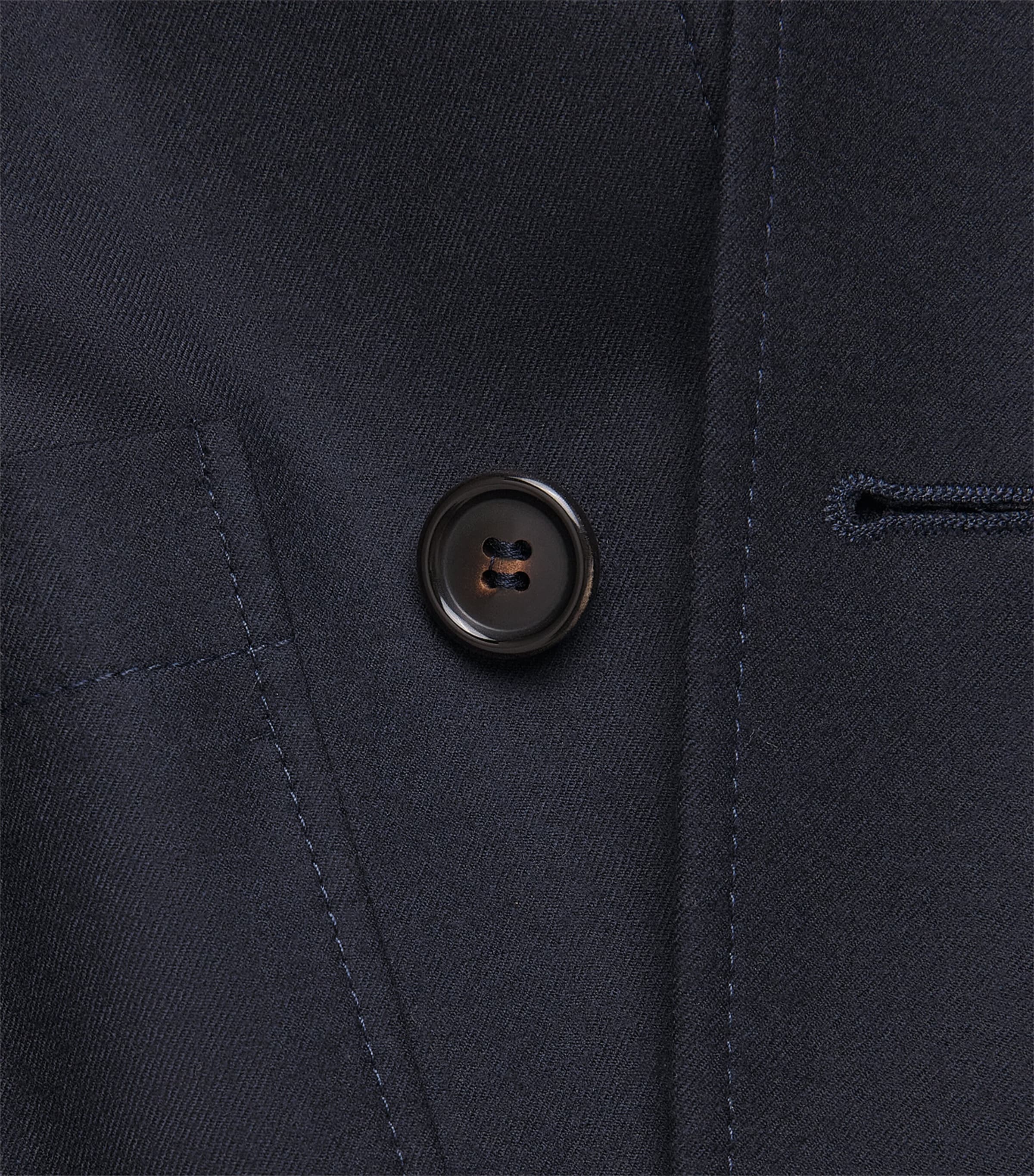Corneliani Mens Virgin Wool Overshirt Navy Blue Image 6