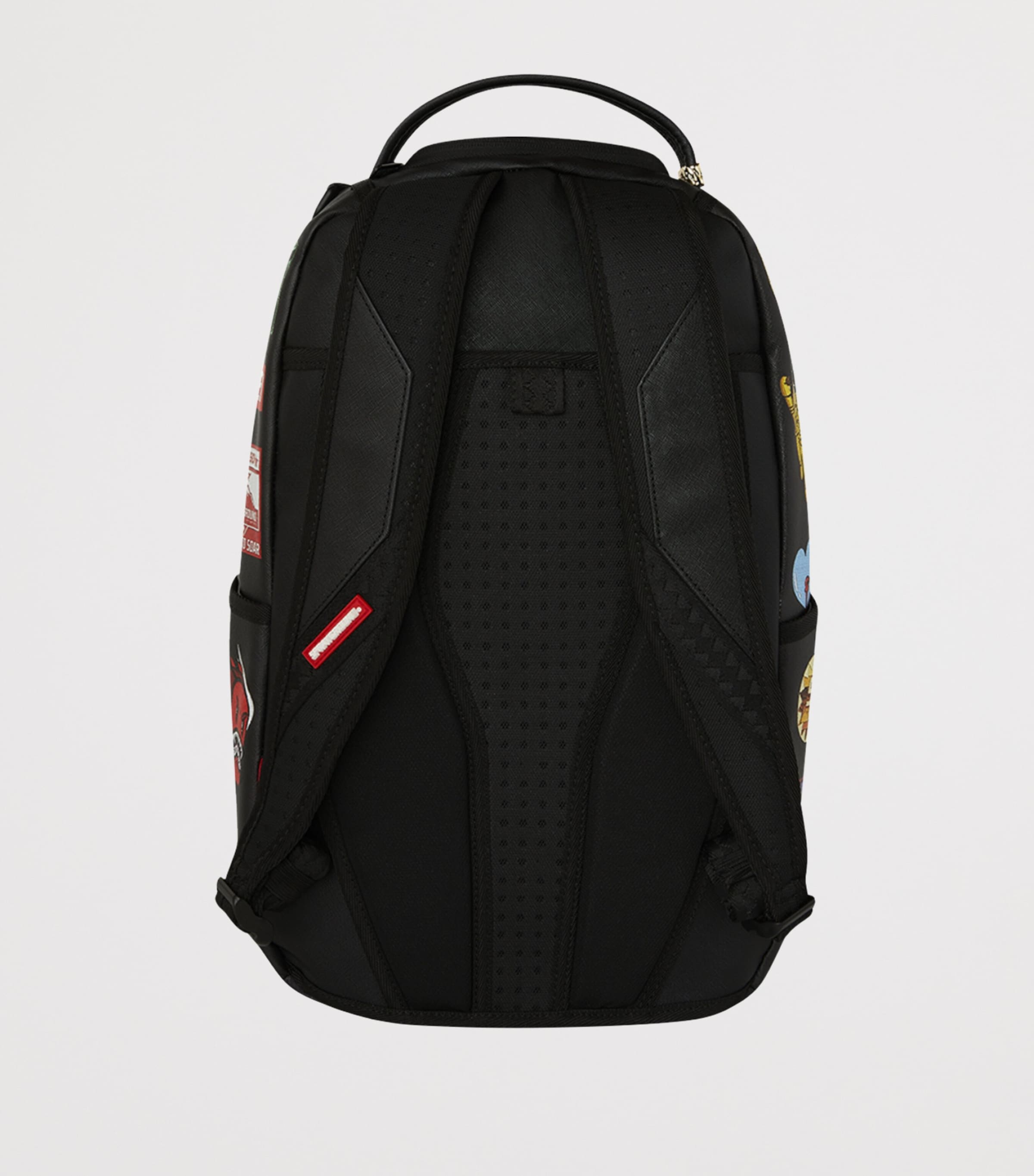 Embossed Patch Backpack BLACK Image 4