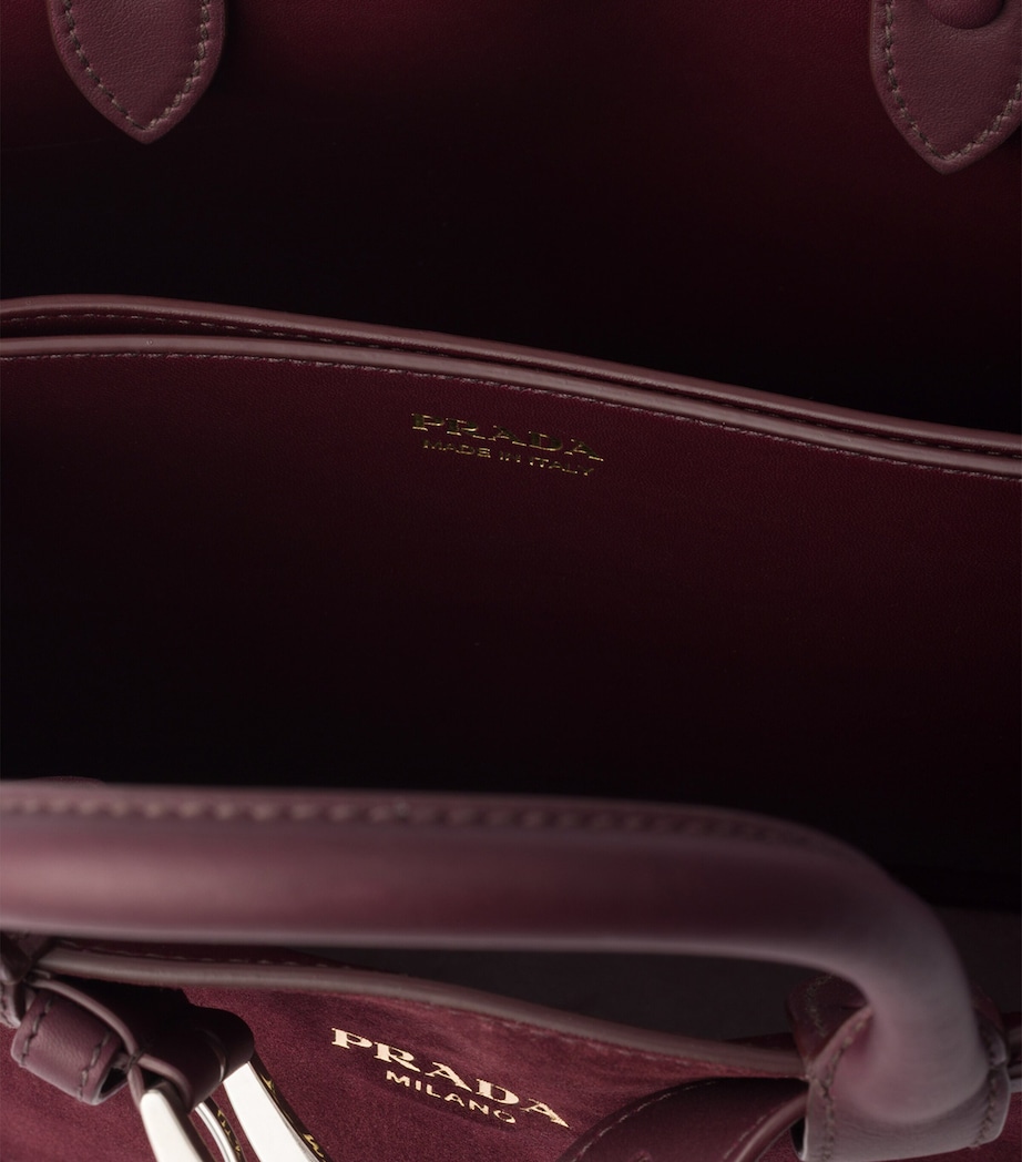 Medium Suede Buckle Tote Bag F0007 Image 4