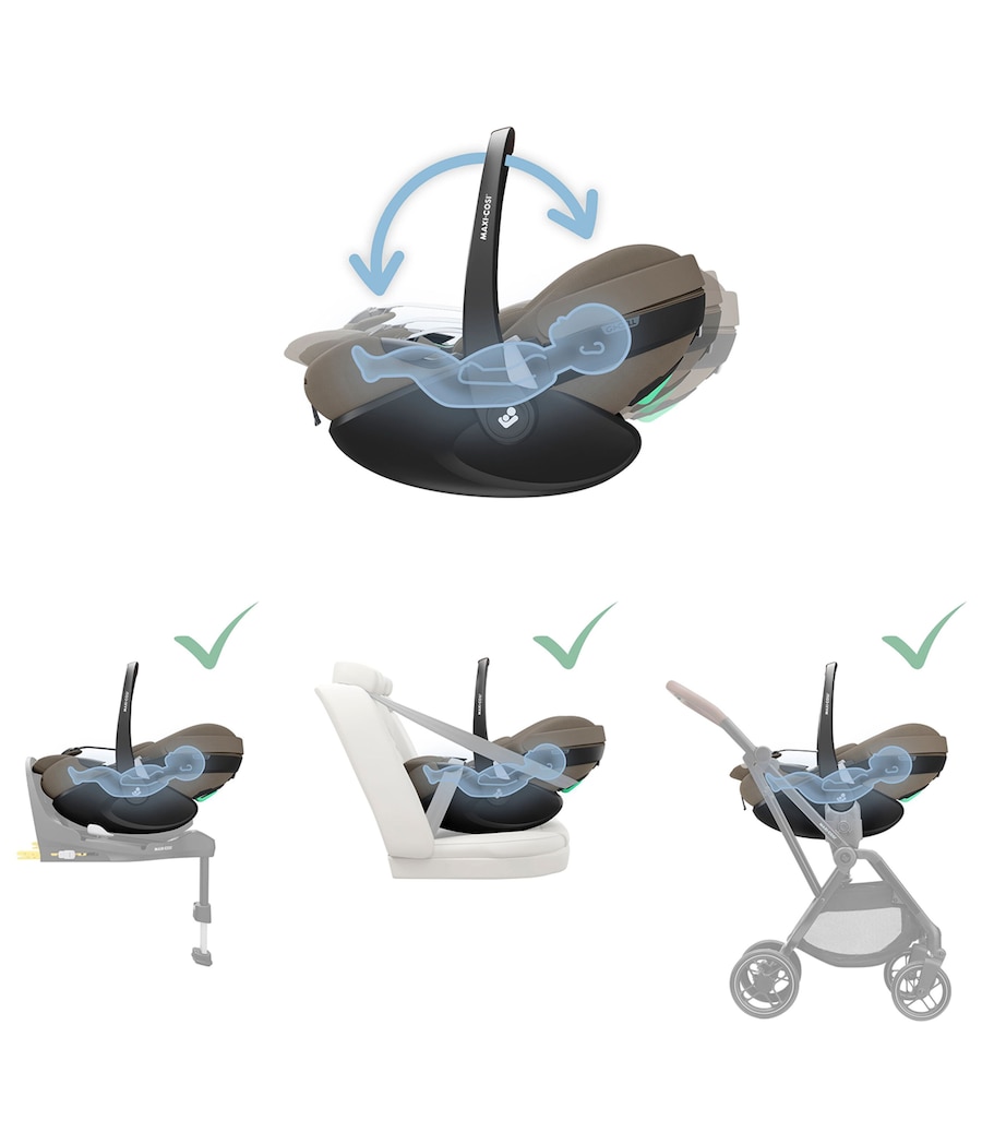 Pebble 360 Pro2 Car Seat TRUFFLE Image 10
