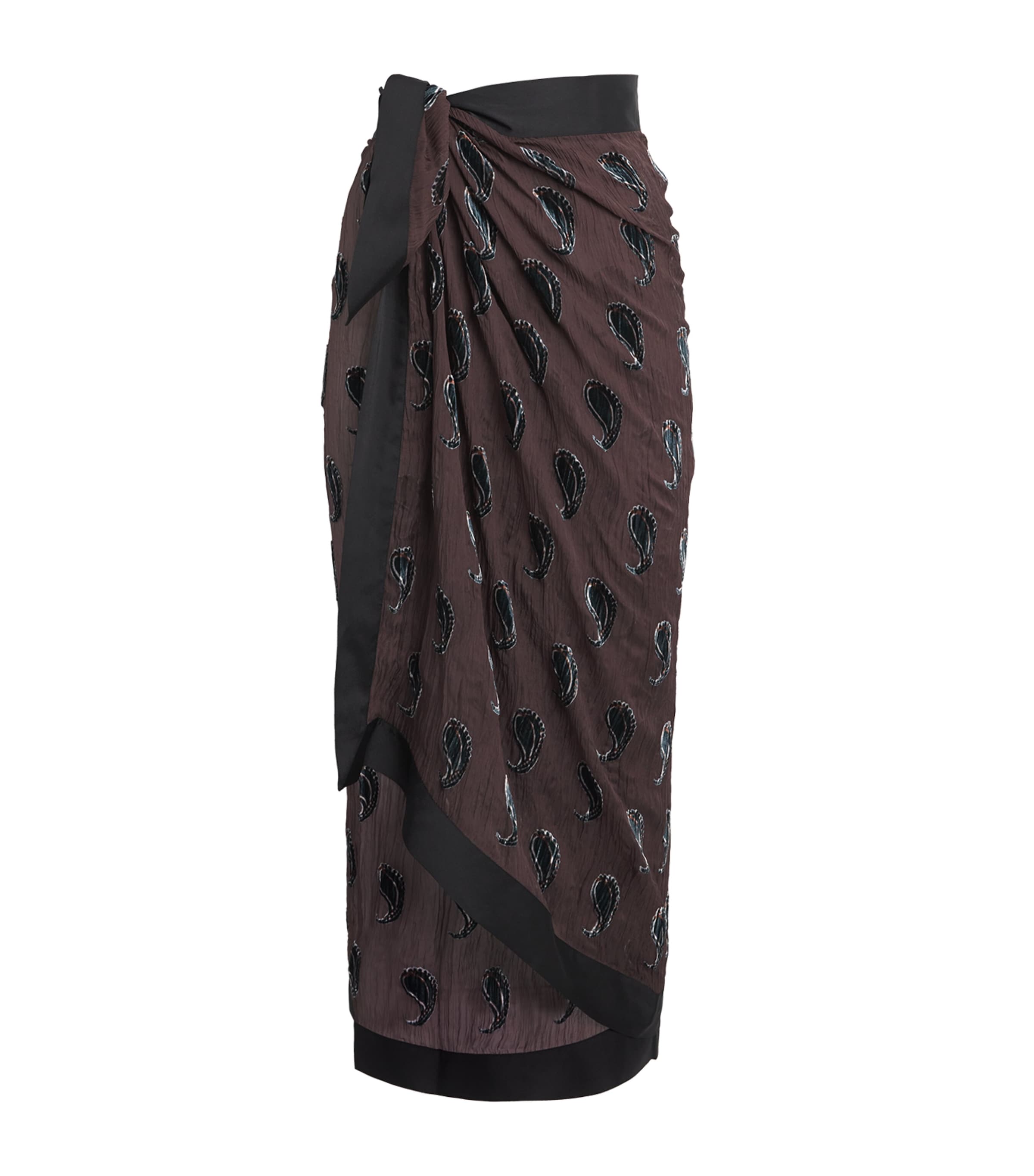 Silk-Blend Paisley Pareo