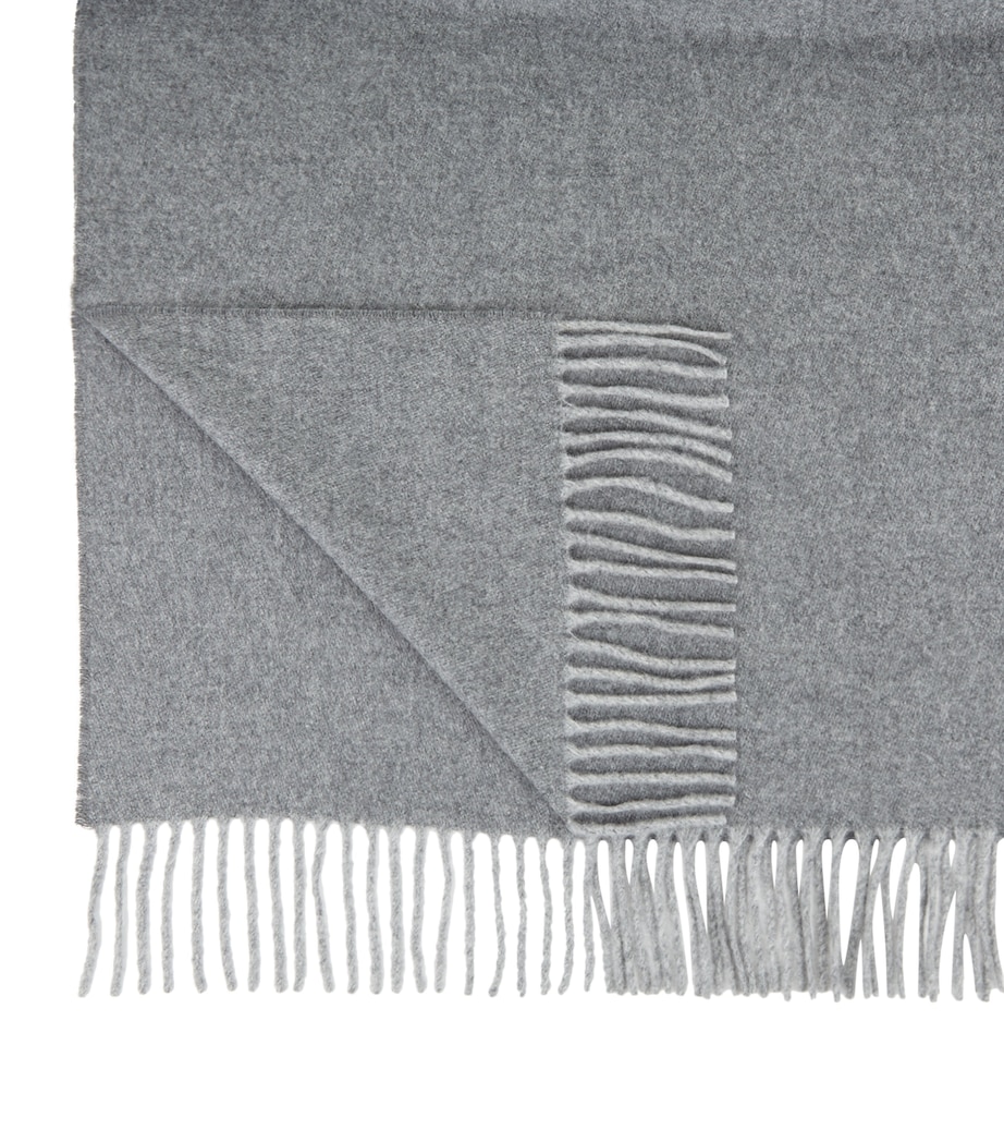 Cashmere Throw (130cm x 185cm) 0501 DARK GREY Image 2