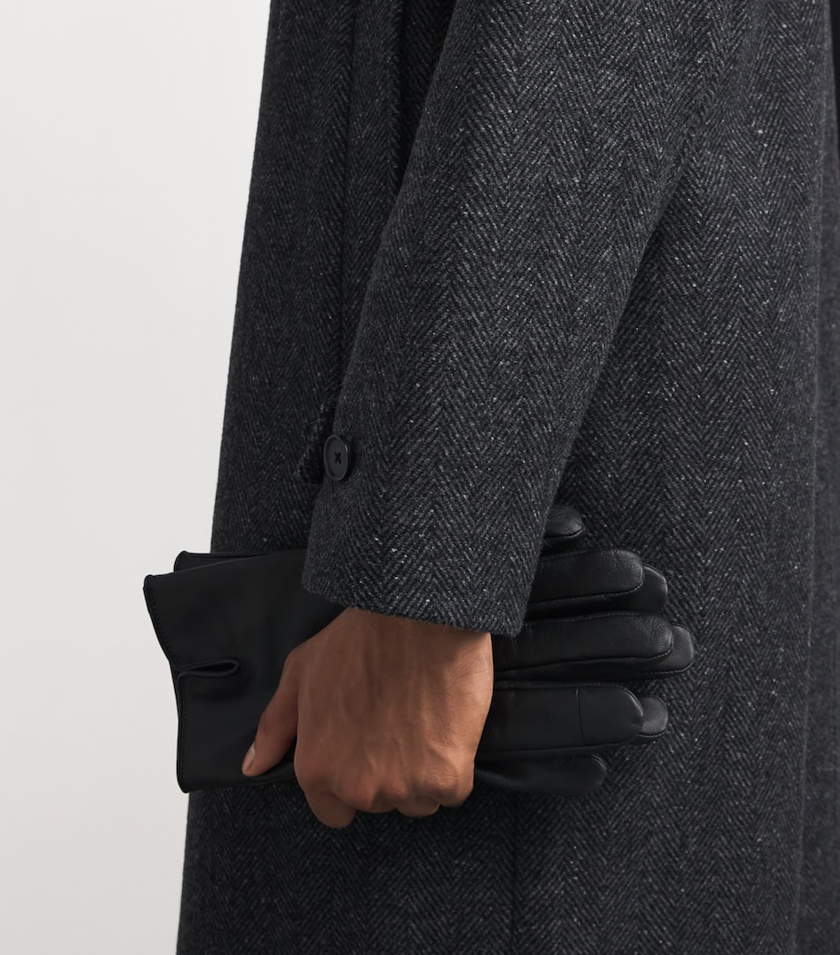 Wool-Blend Herringbone Coat 066 HCH CHARCOAL Image 6