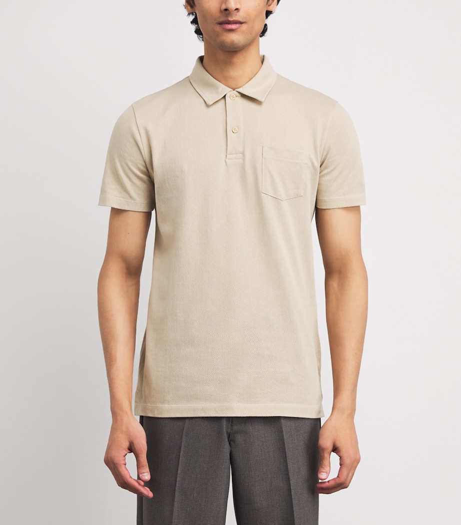 Supima Cotton Riviera Polo Shirt BRGT HAZELWOOD Image 3