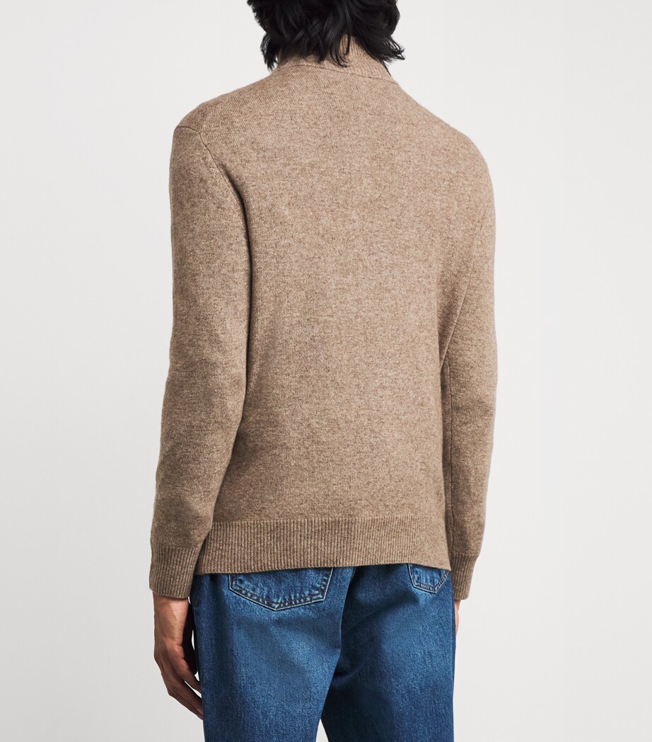 Wool-Yak-Cashmere Sweater 01075 - TORTORA DOVE Image 4