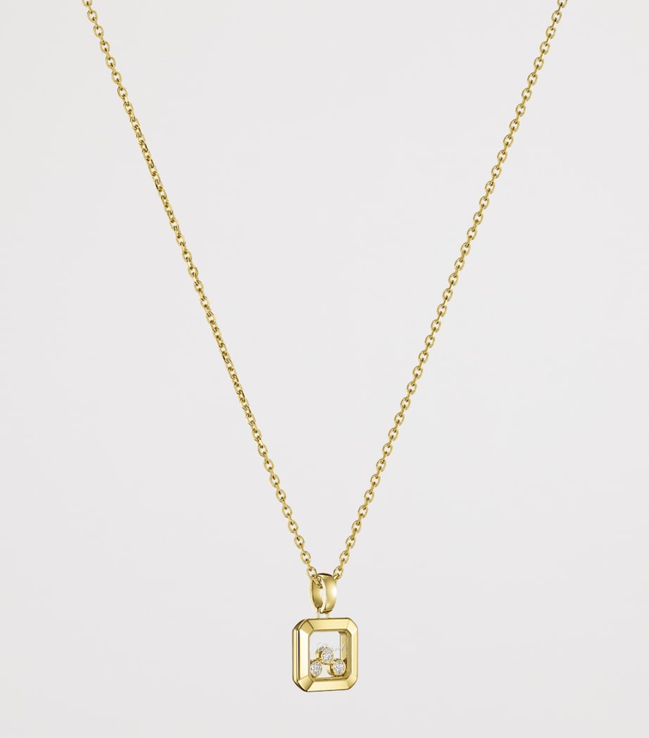 Yellow Gold and Diamond Happy Diamonds Icons Necklace 18K YELLOW GOLD Image 3