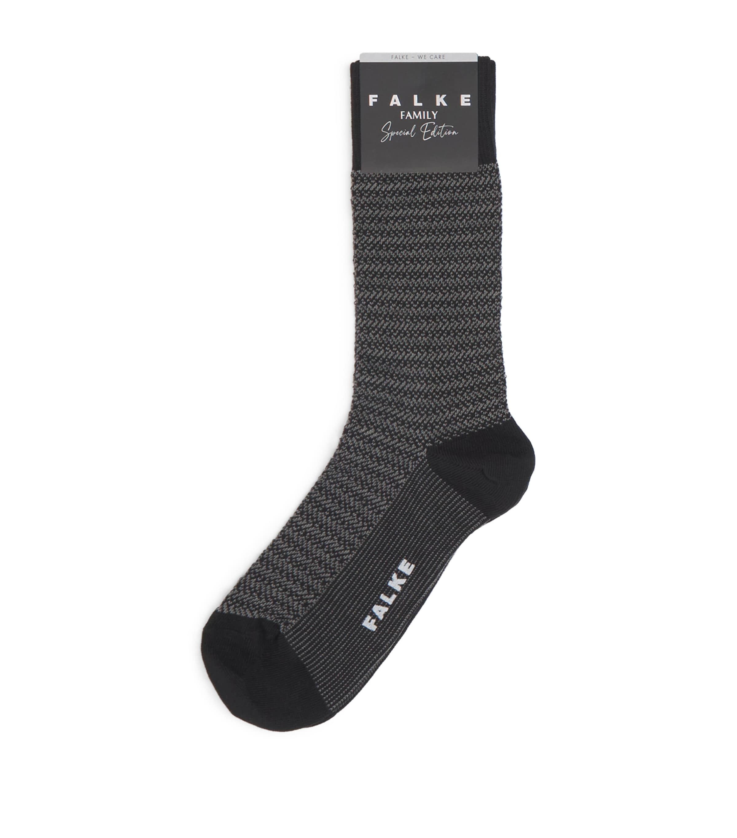 Falke Mens Special Edition Family Ankle Socks Black Image 1