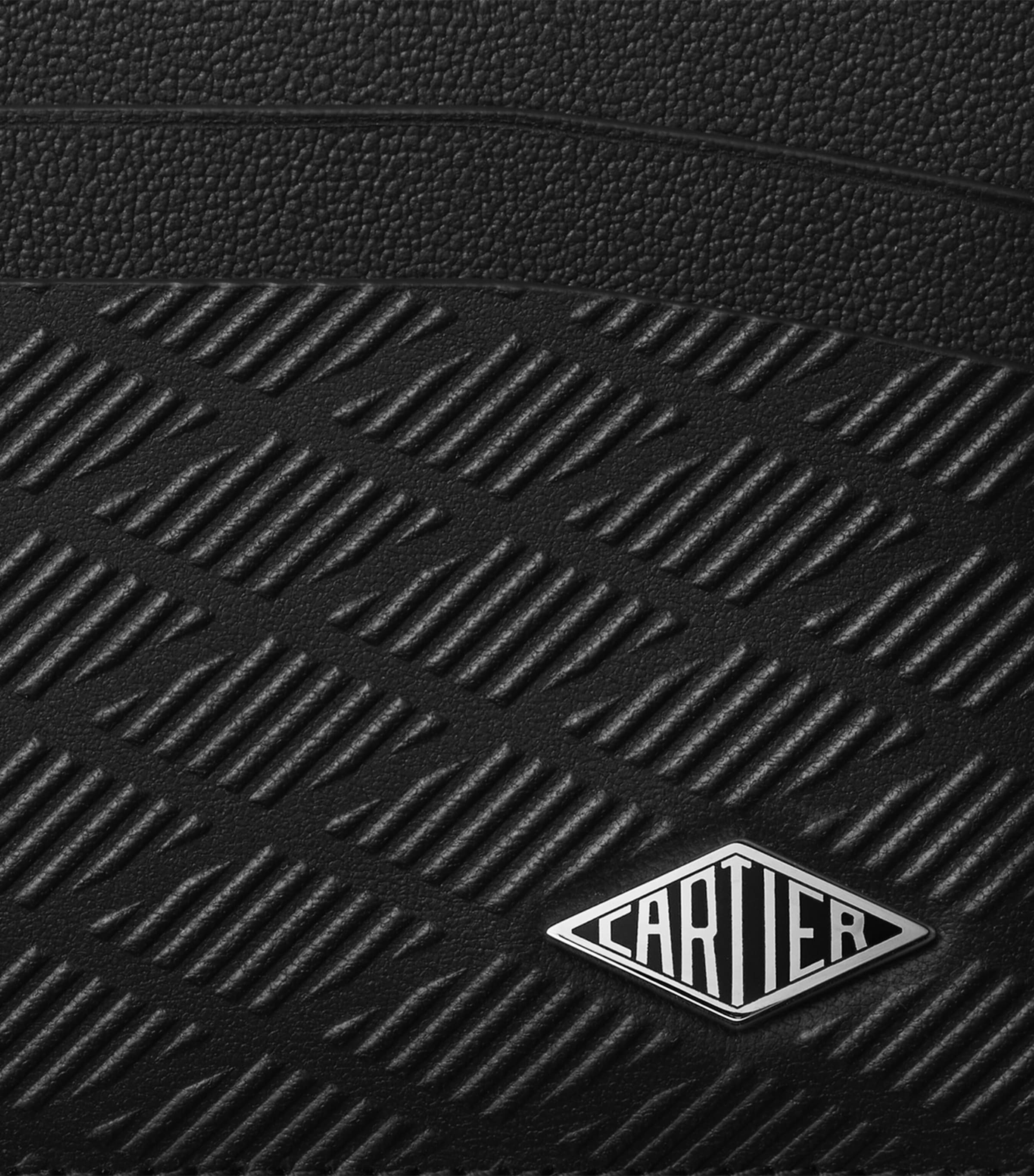 Leather Losange Card Holder BLACK Image 2