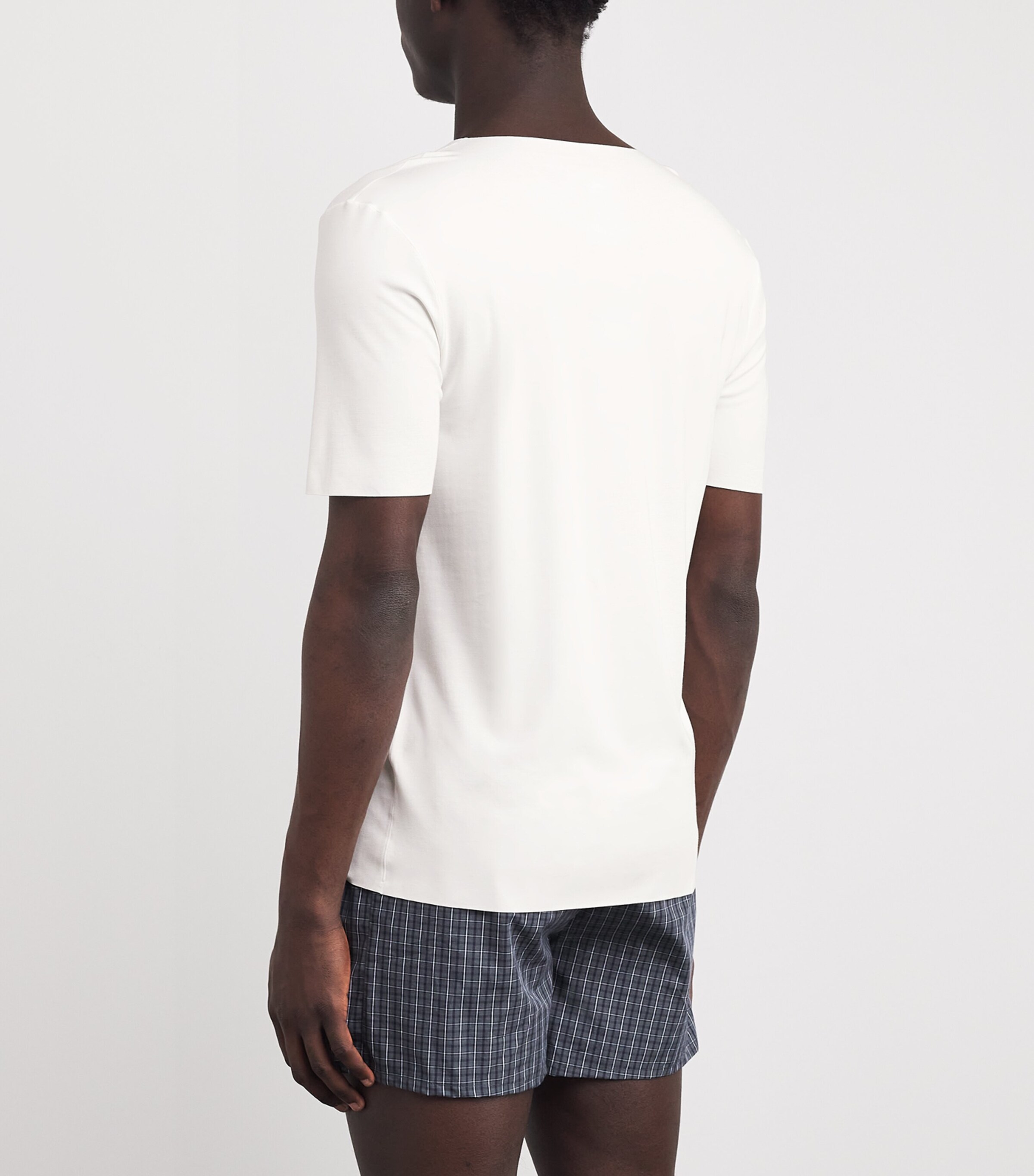 Clean Cut V-Neck T-Shirt 0101 WHITE Image 4