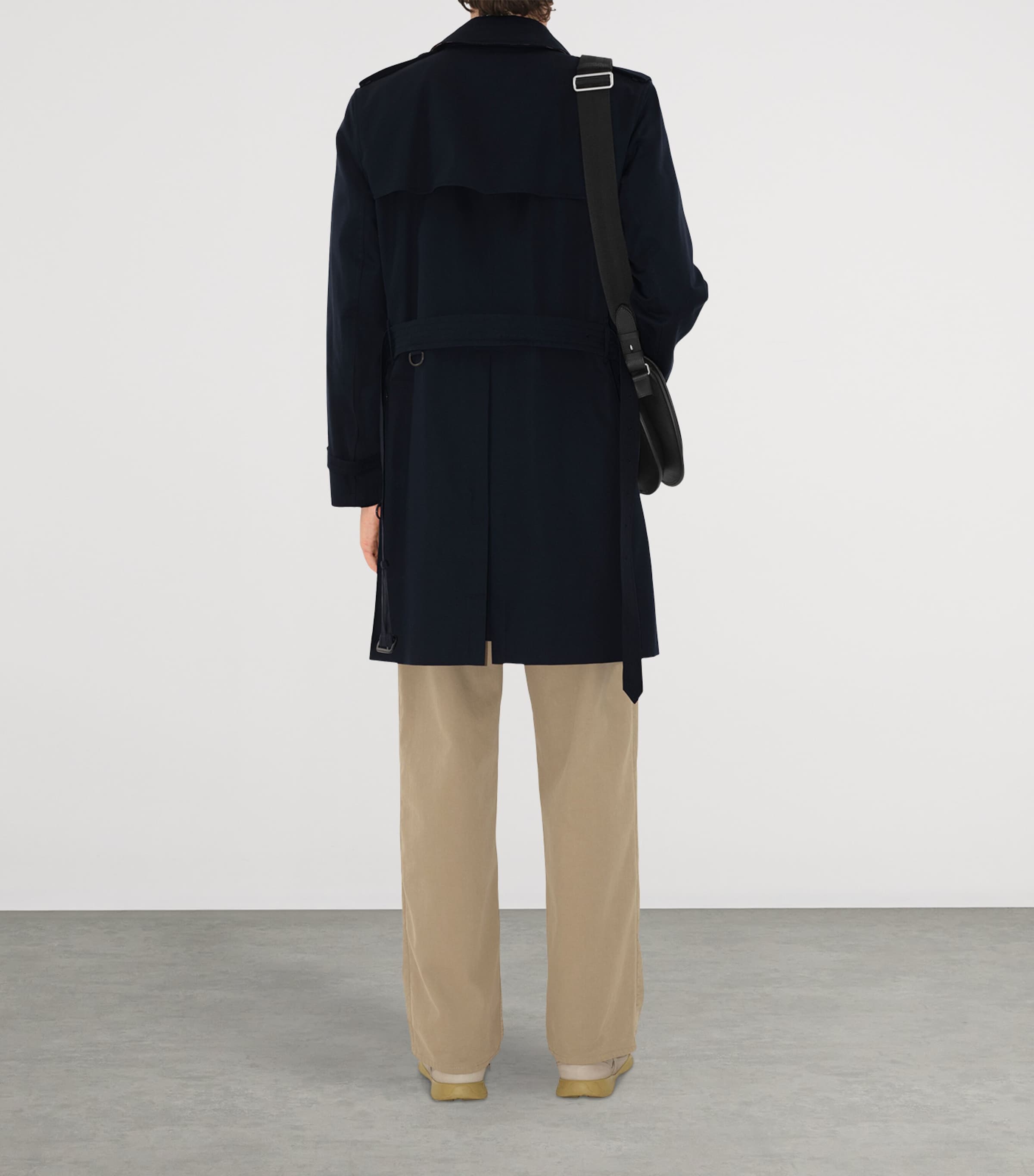 Mid-Length Kensington Heritage Trench Coat COAL BLUE Image 4