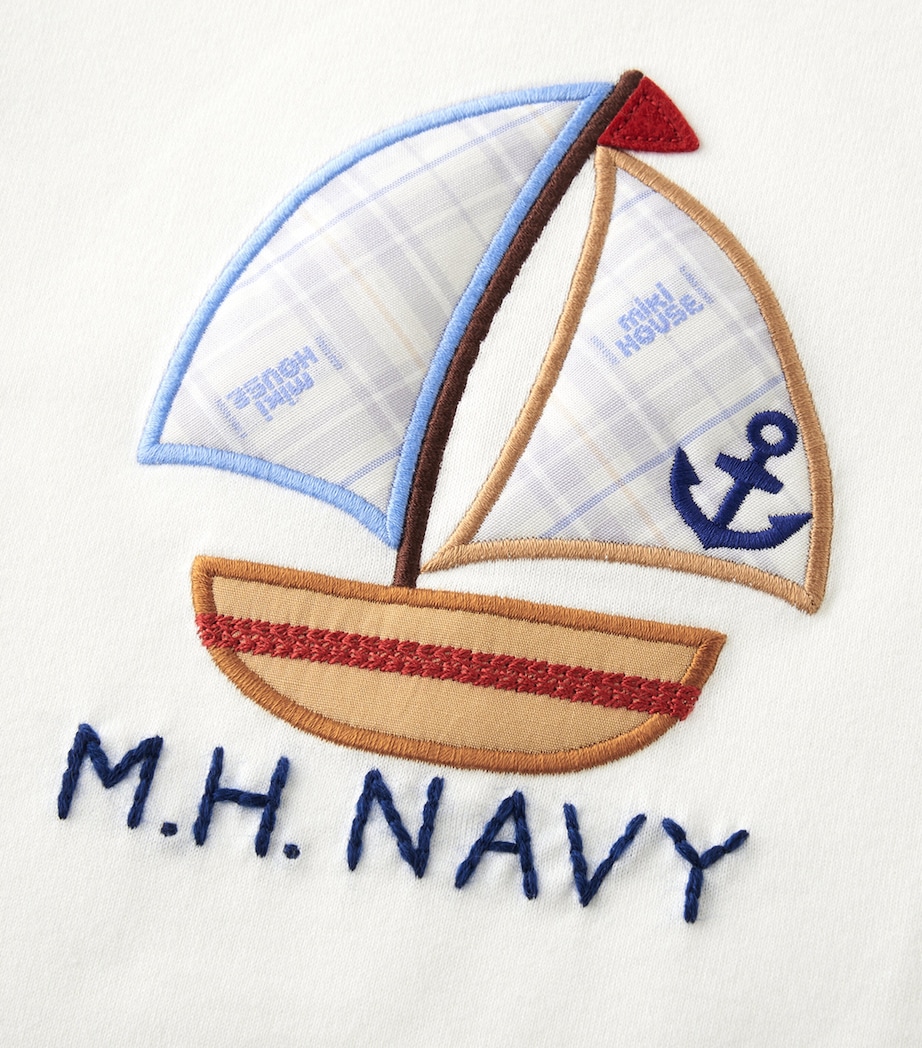 Miki House Cotton Embroidered Sailor T-Shirt (2-7 Years) Image 3