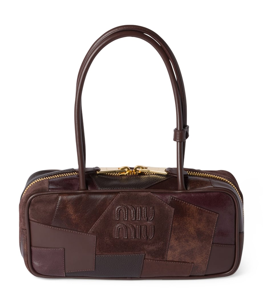 Leather Beau Patchwork Top-Handle Bag F0NBL Image 1