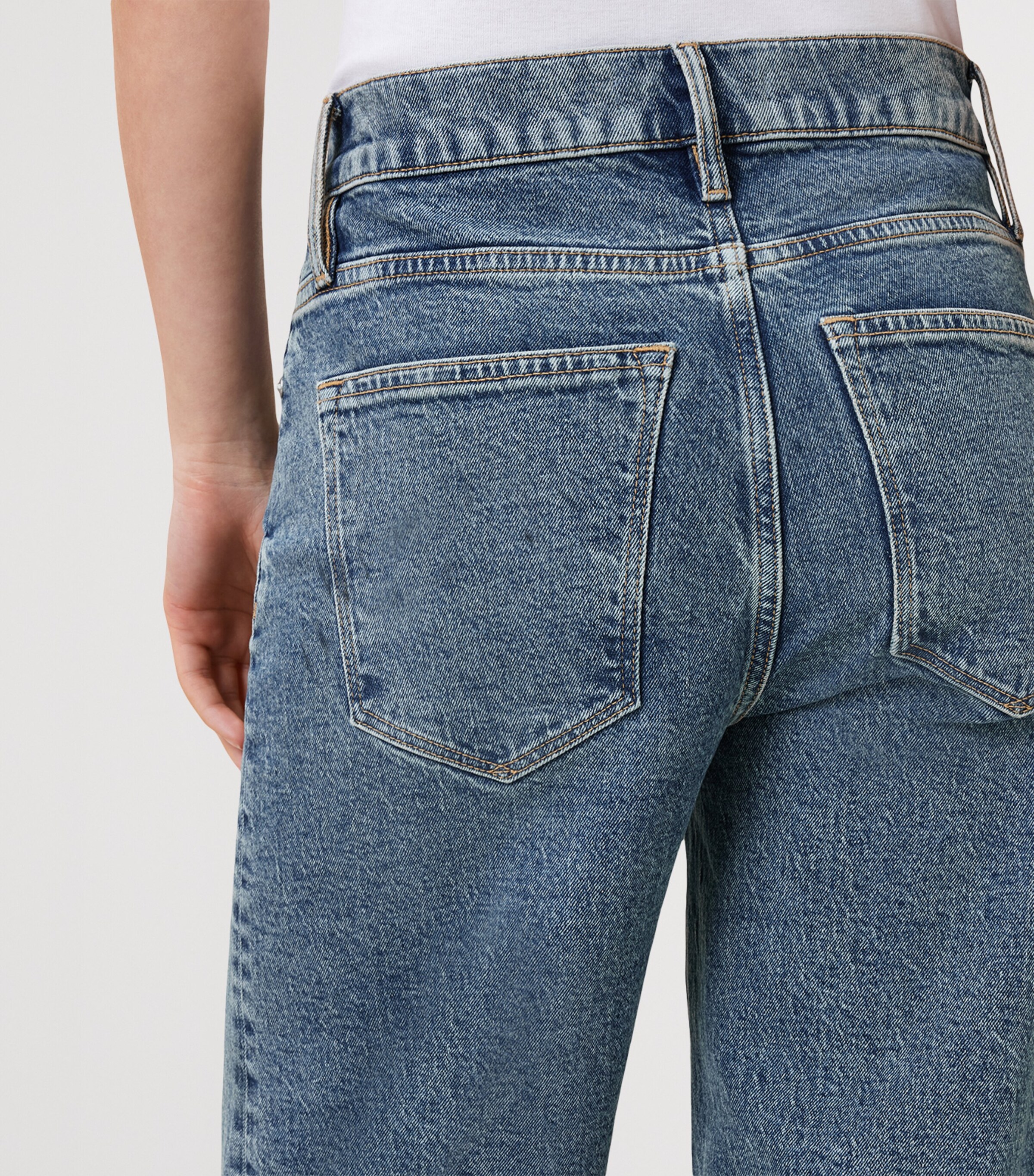 Sadie Barrel Jeans WASHED INDIGO Image 6