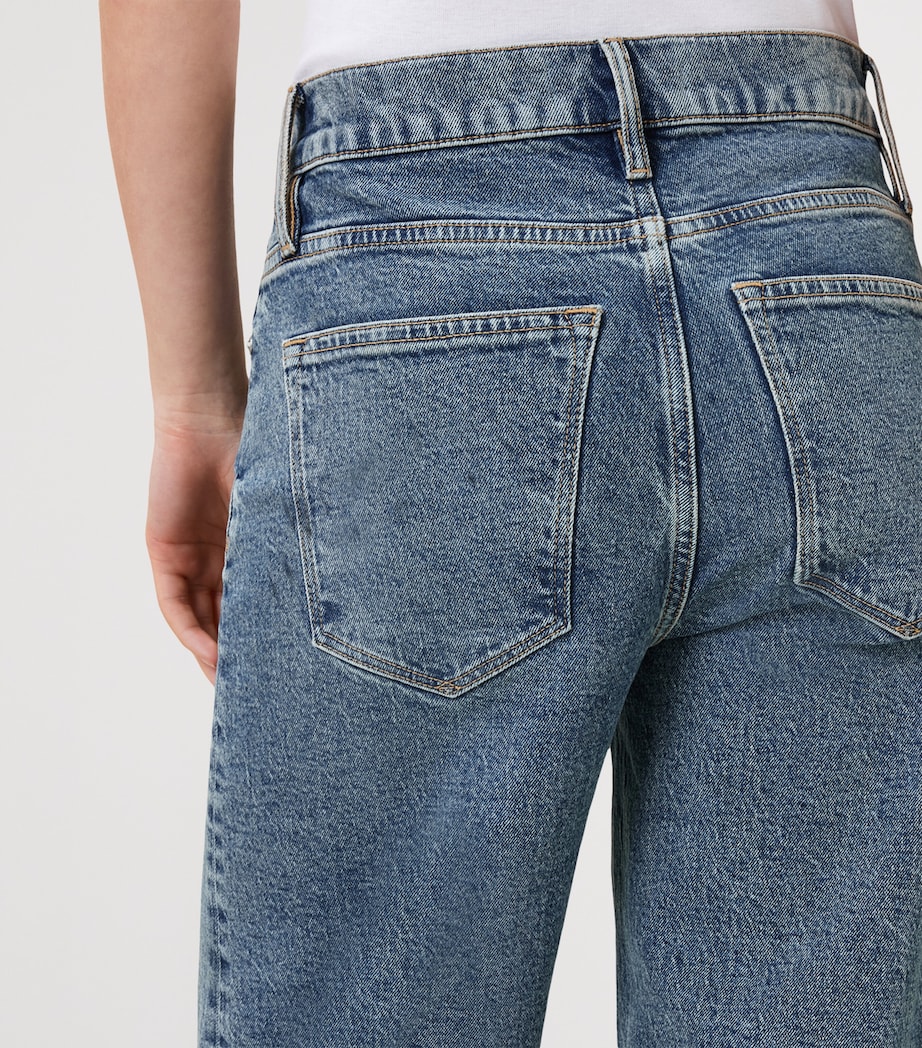 Sadie Barrel Jeans WASHED INDIGO Image 6