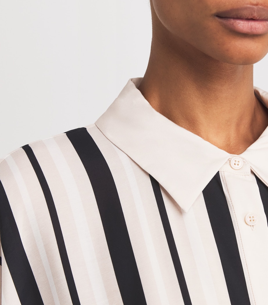 Stripe Bowman Oversized Shirt SAND STRIPE Image 6