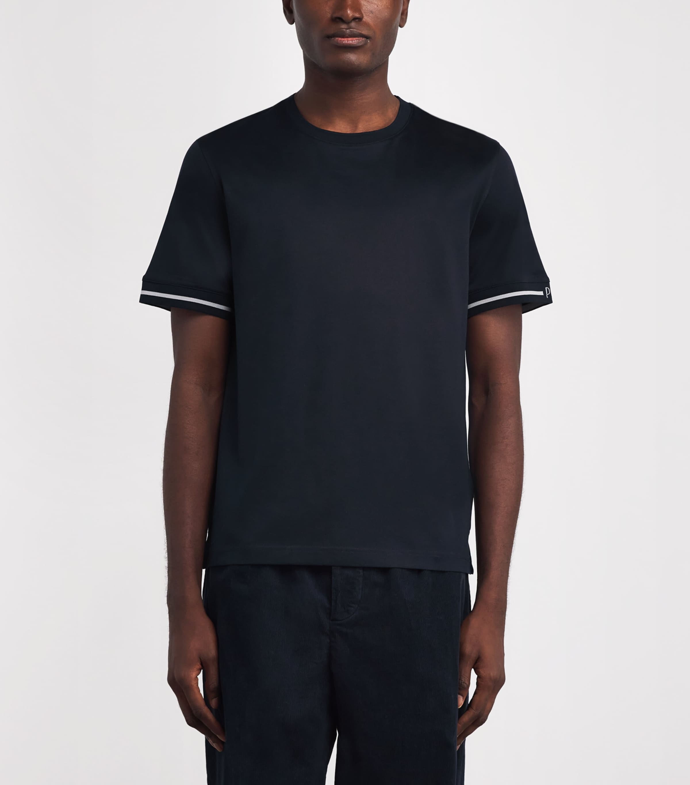 Cotton T-Shirt 01 BLUE NAVY Image 3