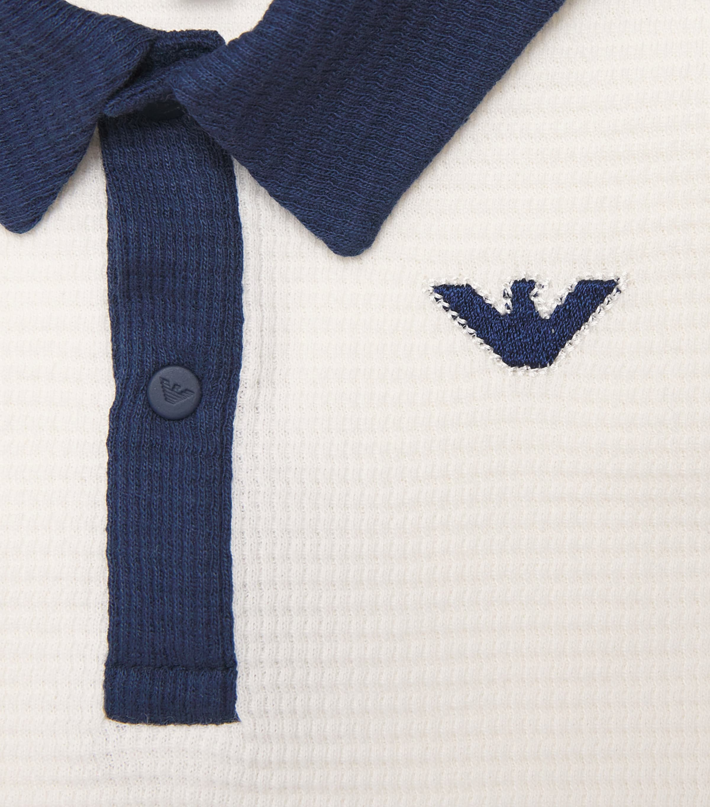 Cotton Polo Shirt (6-36 Months) OFF WHITE Image 3