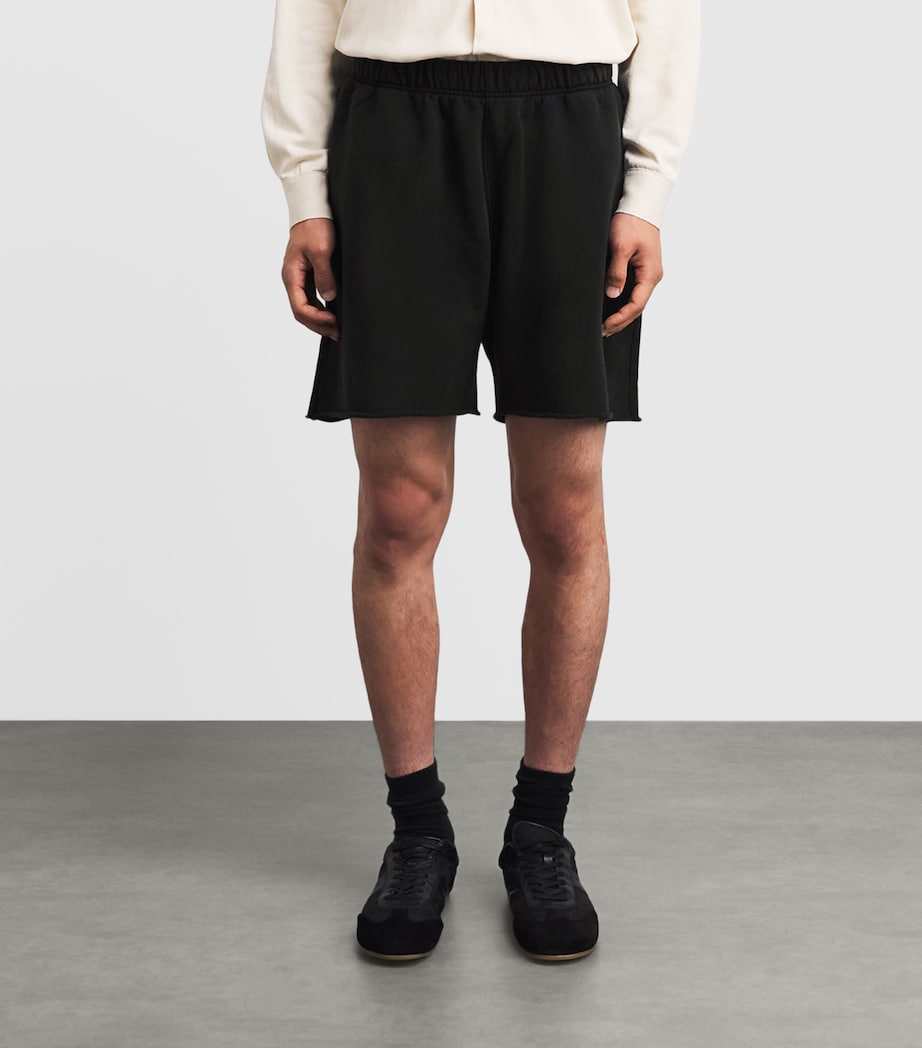 Cole Buxton Mens Cotton Jersey Sweatshorts Vintage Black Image 4