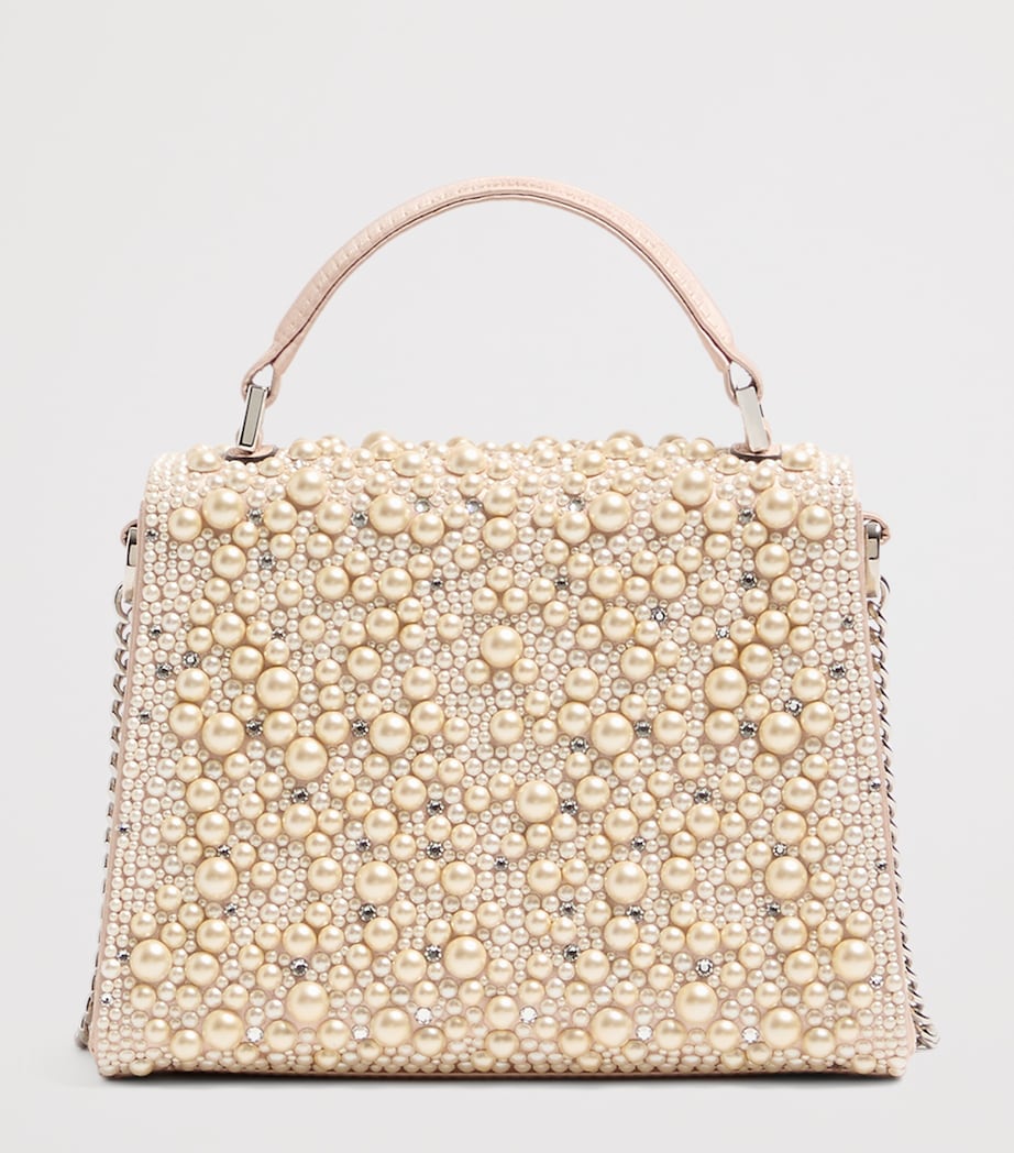 Valentino Garavani Mini Pearl-Embellished VSLING Top-Handle Bag Ddy Image 5