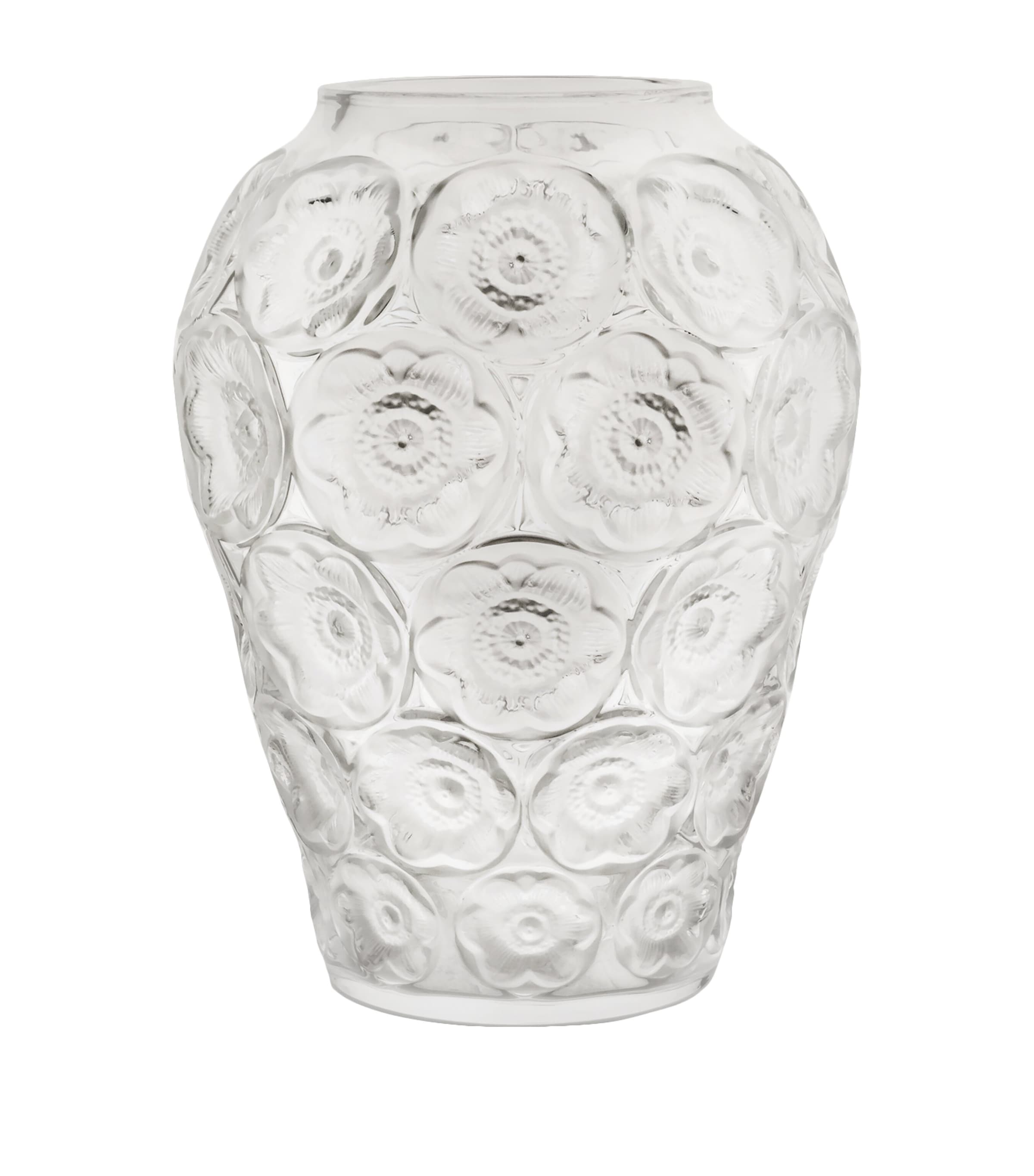 Lalique Crystal Anemones Vase (32.5cm) Incolore Image 1