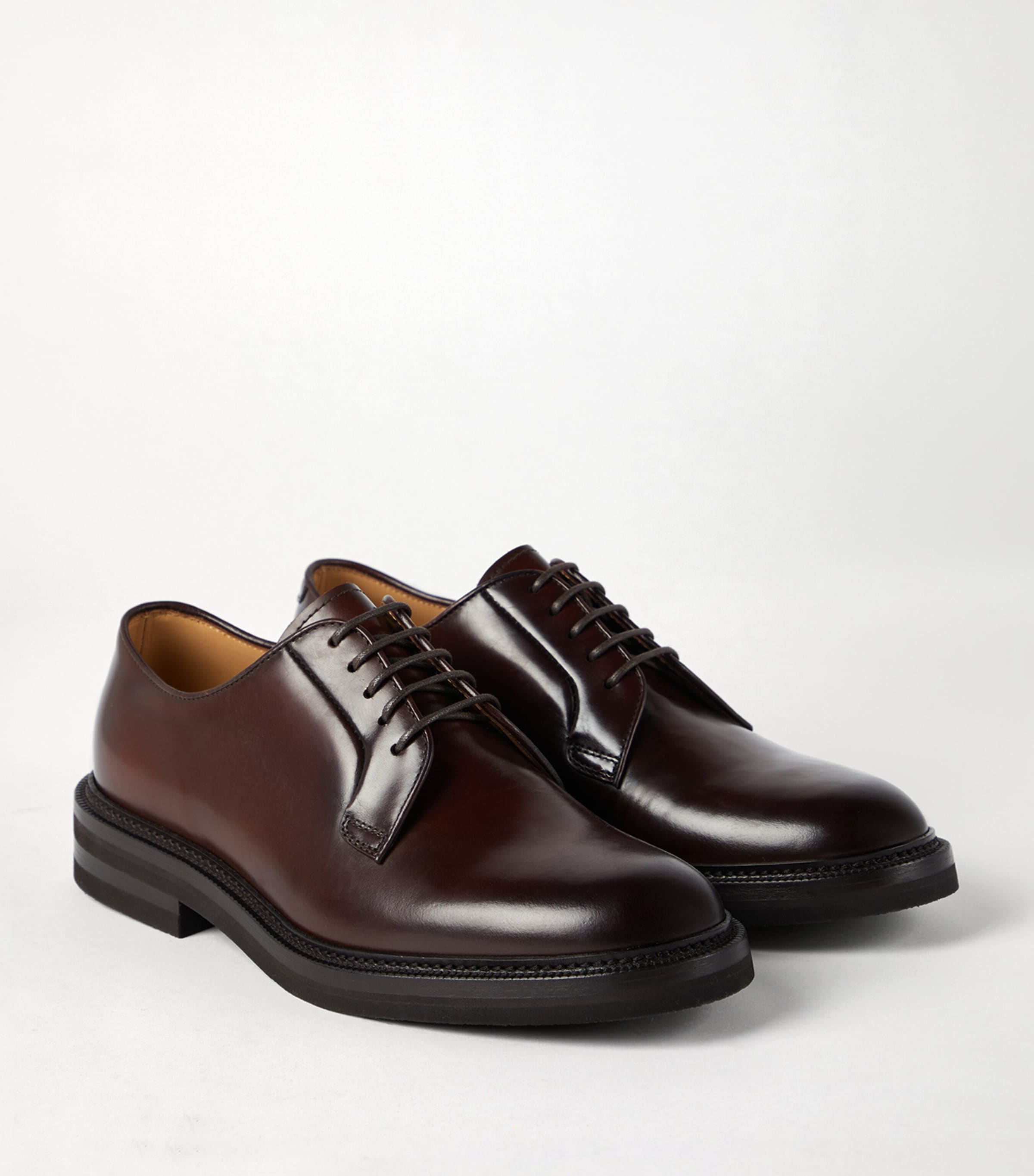 Aged Calfskin Derby Shoes C8033 Image 4