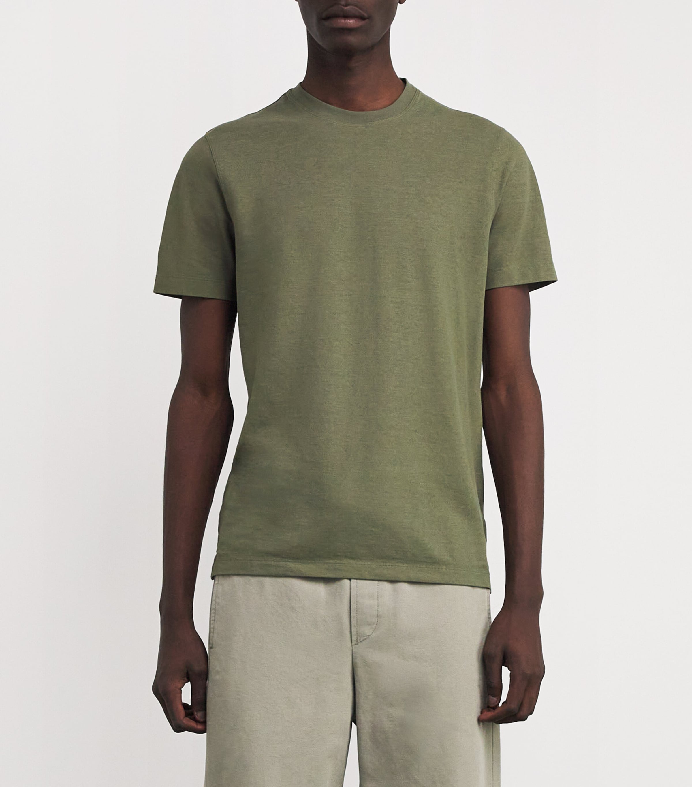 slowear Mens IceCotton T-Shirt Oliva Image 3