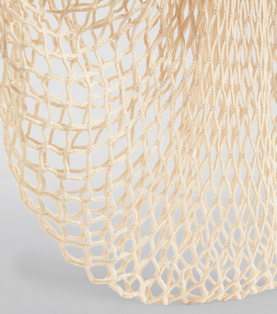 Large Le Pliage Filet Mesh Bag 037 ECRU Image 9