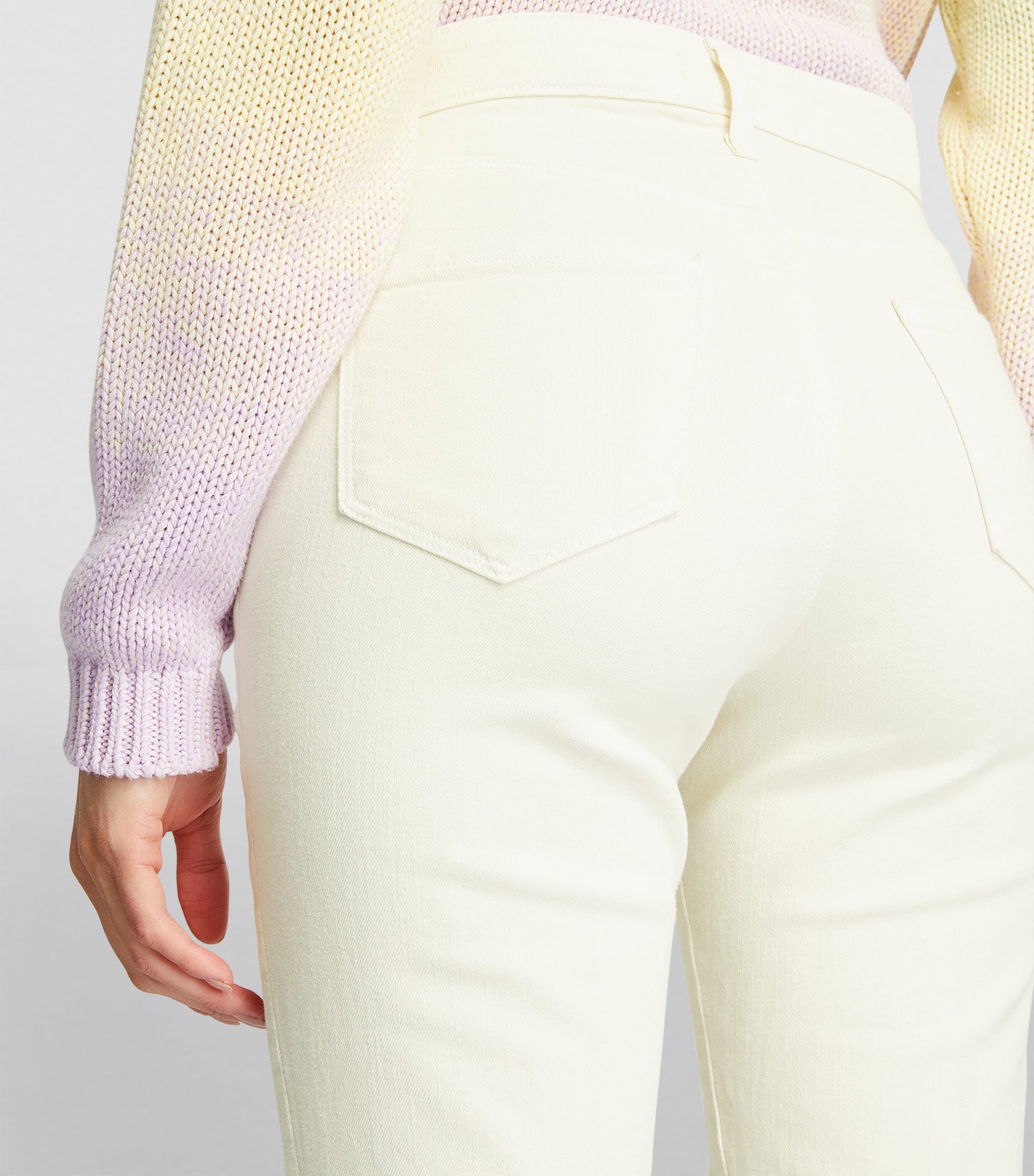 Kendra Flared Cut Jeans VINTAGE WHITE Image 6