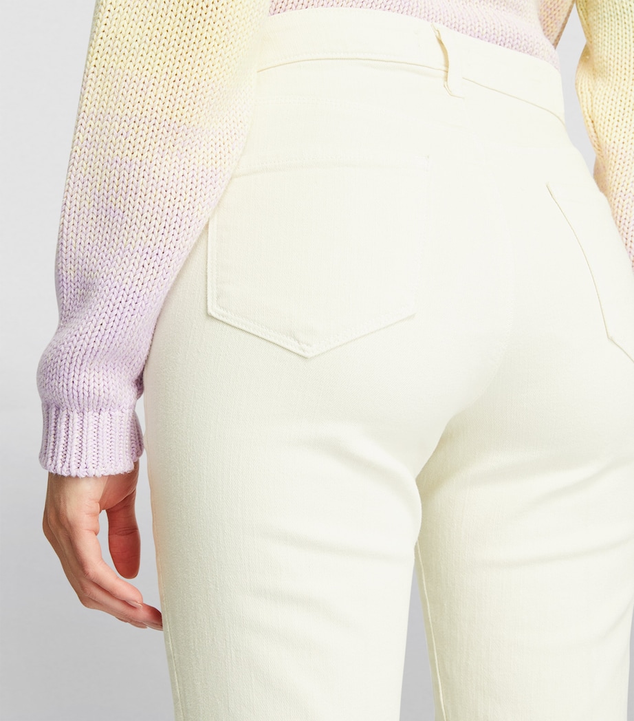 Kendra Flared Cut Jeans VINTAGE WHITE Image 6