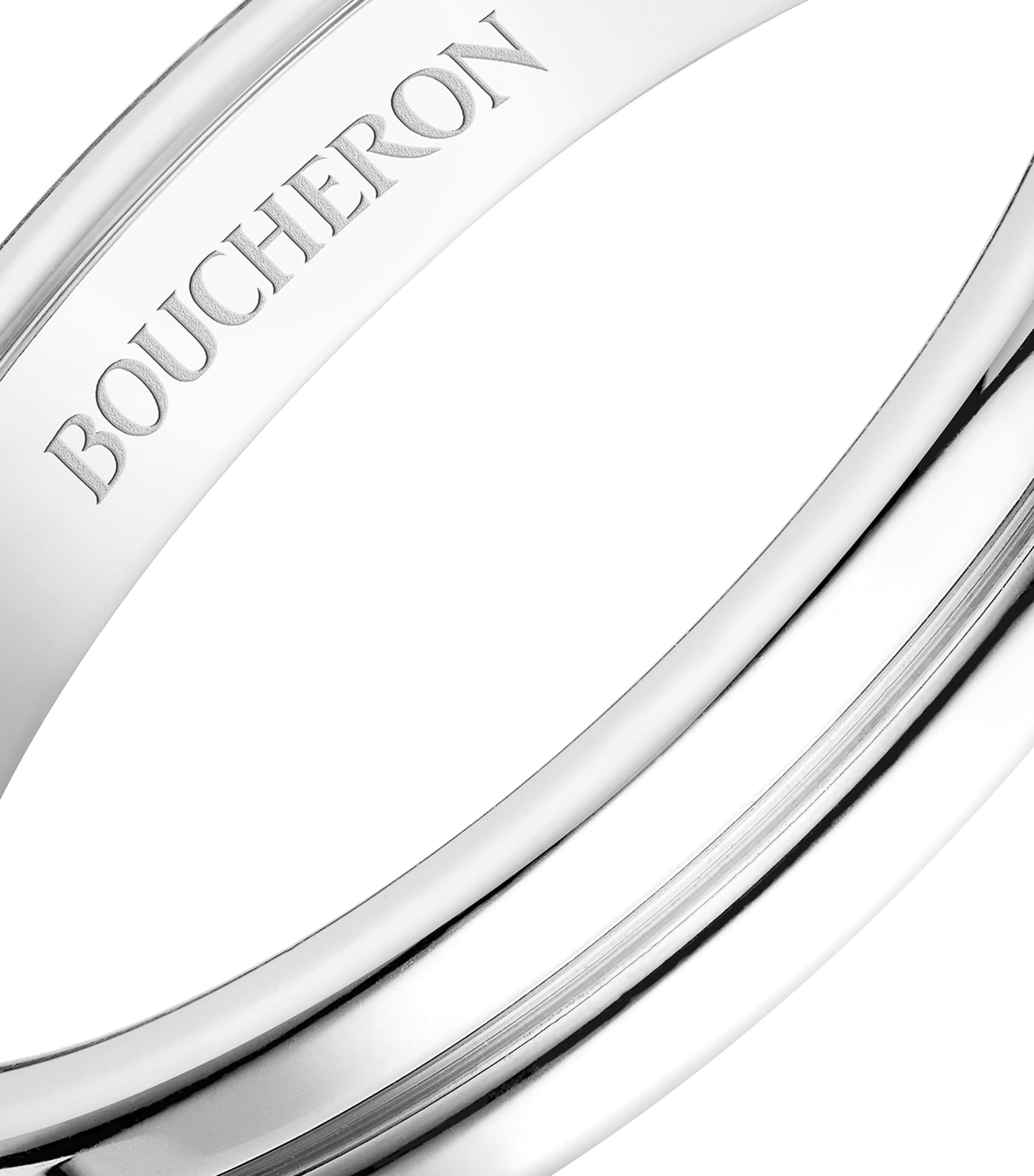 Platinum Godron Wedding Band MULTI Image 3