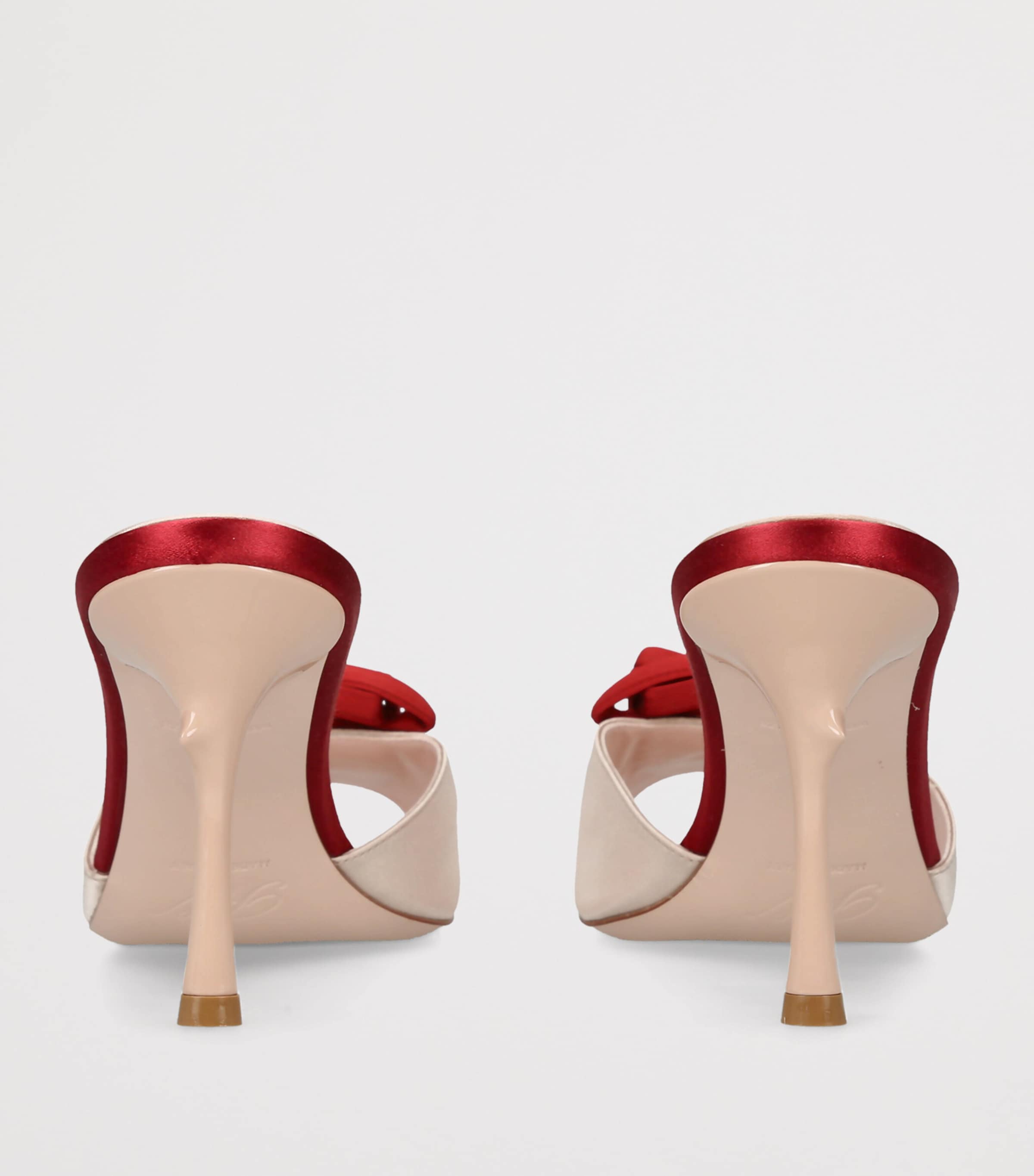 Roger Vivier Suede Rose Mules 85 Cream Comb Image 4