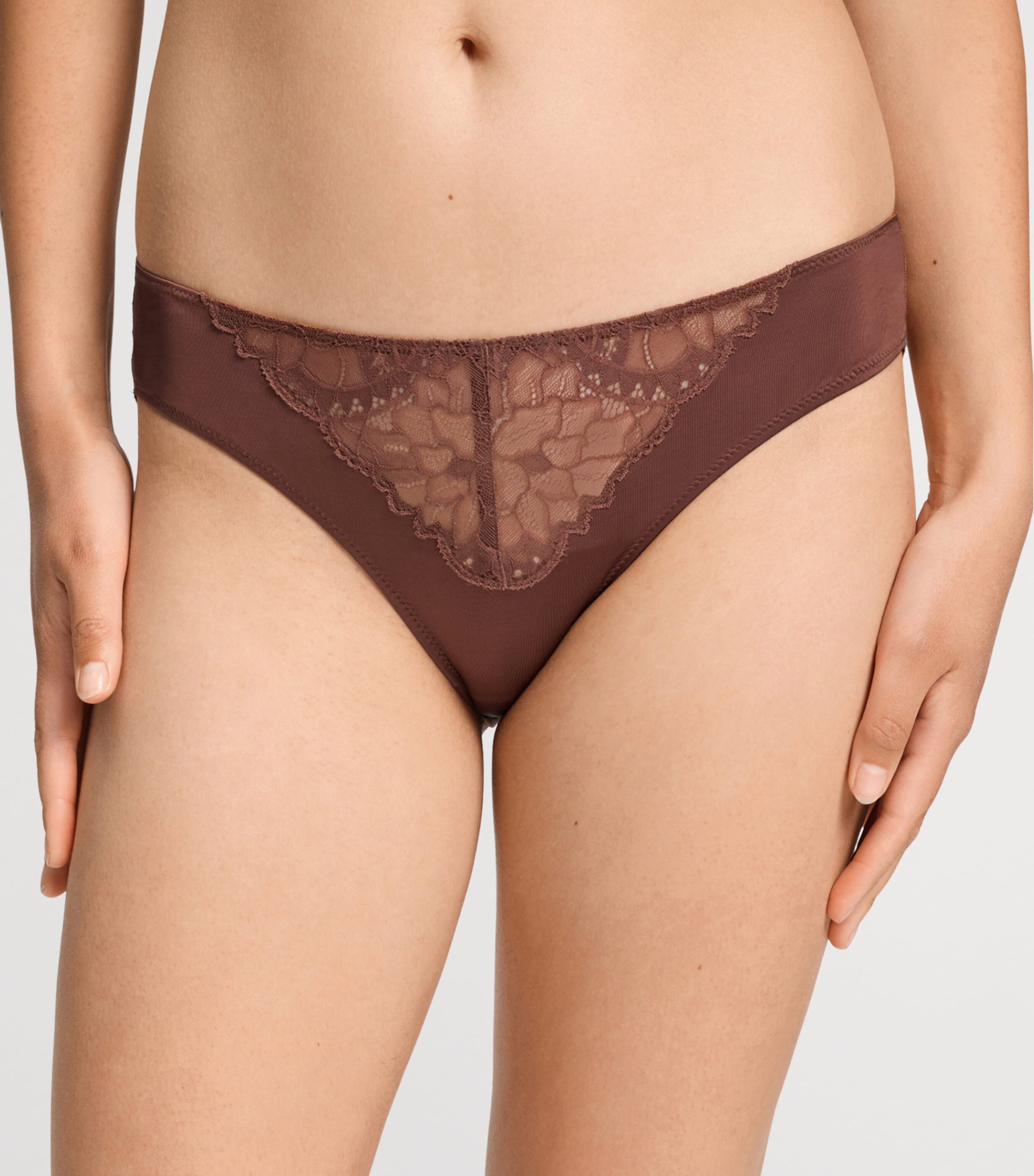 Hanro Womens Azelia Mini Briefs Cinnamon Image 4