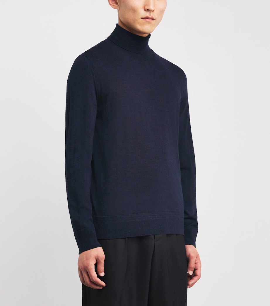 Wool Rollneck Sweatshirt NAVY 170 Image 3
