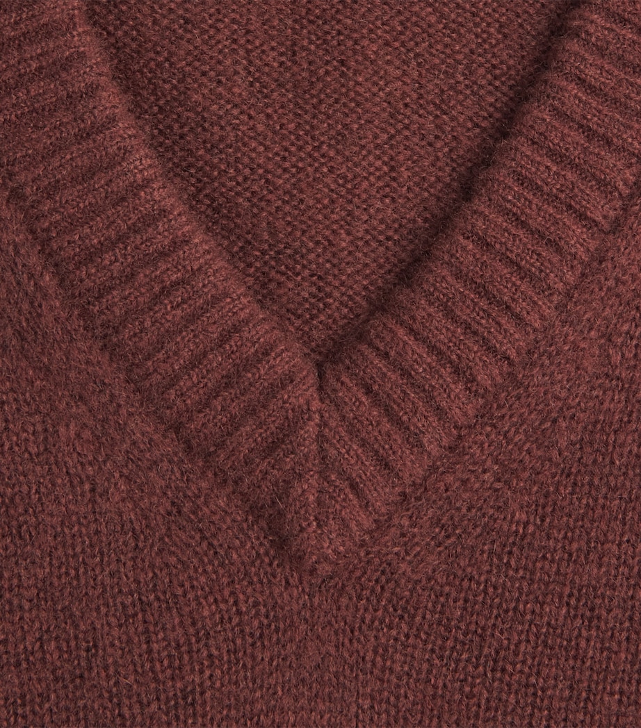 ME+EM Womens Merino-Cashmere-Silk Baby T-Shirt Cinnamon Brown Image 6