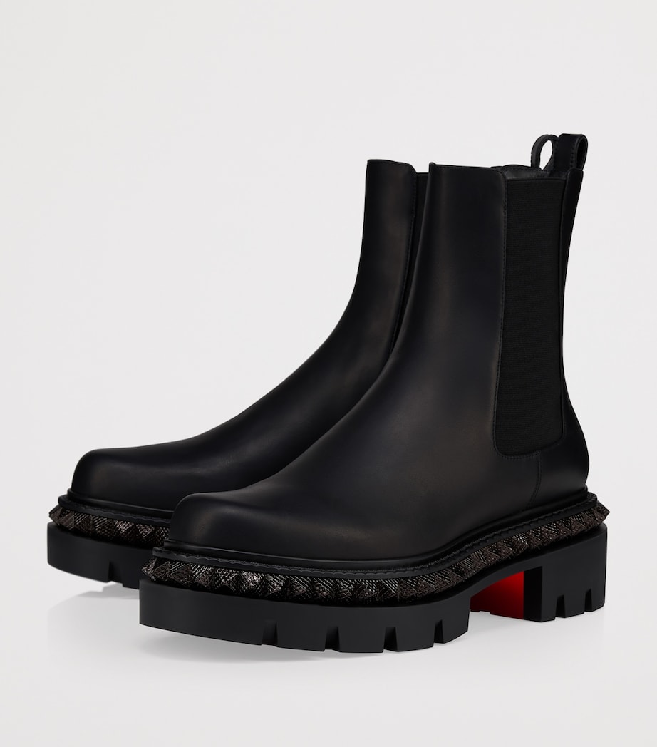 St Emilia Pyraclou Leather Chelsea Boots BK01 Image 2