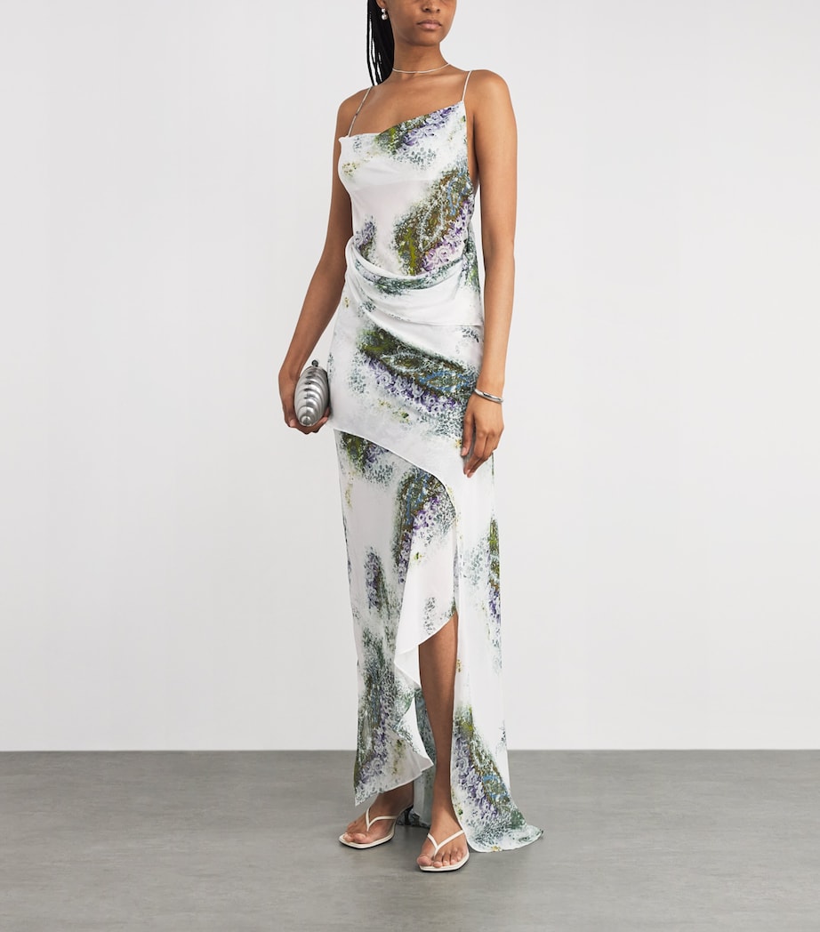 Silk Floral Absence Maxi Dress ABSENCE PRINT Image 2