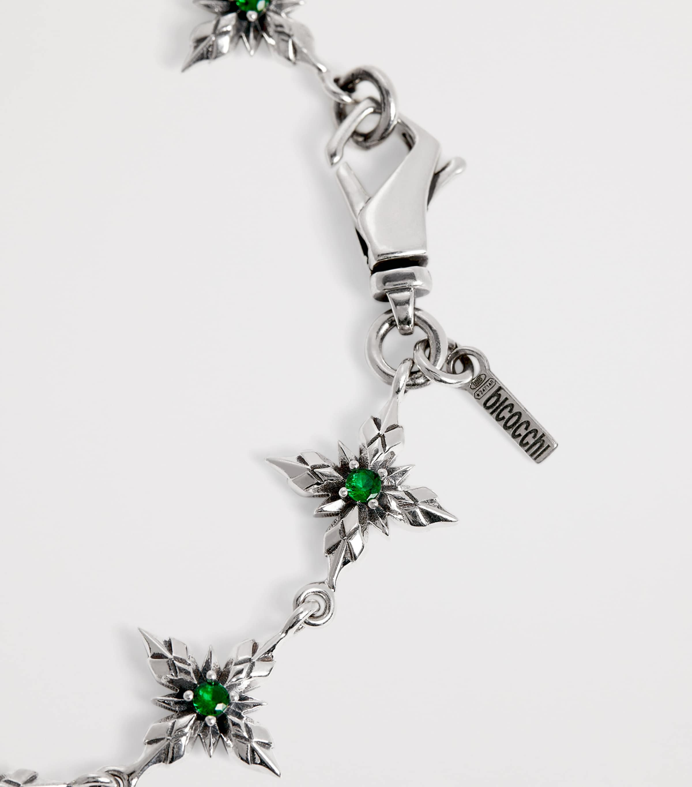 Sterling Silver Crystal Crest Bracelet SILVER Image 5