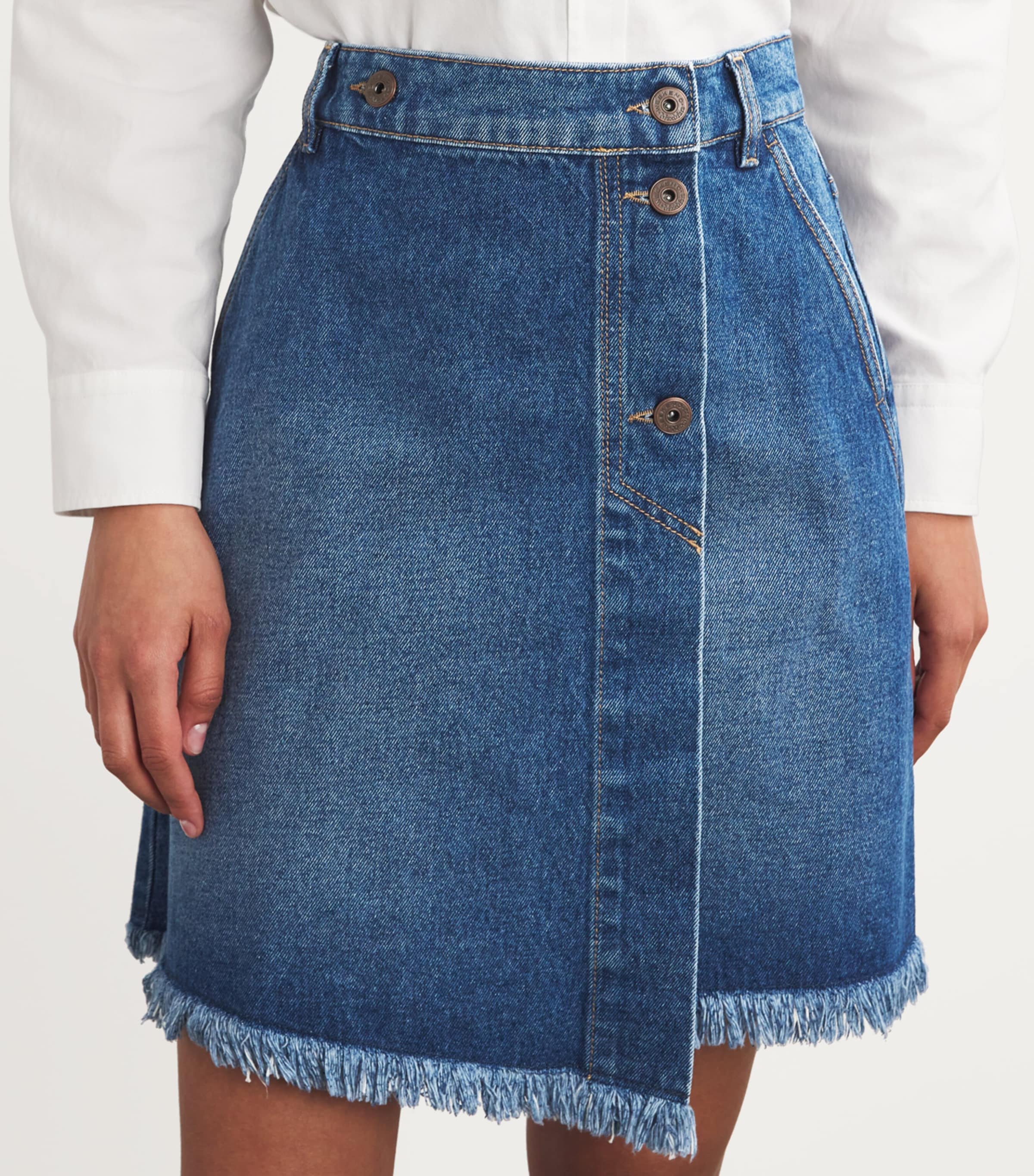 Weekend Max Mara Denim Wrap Mini Skirt | Harrods US