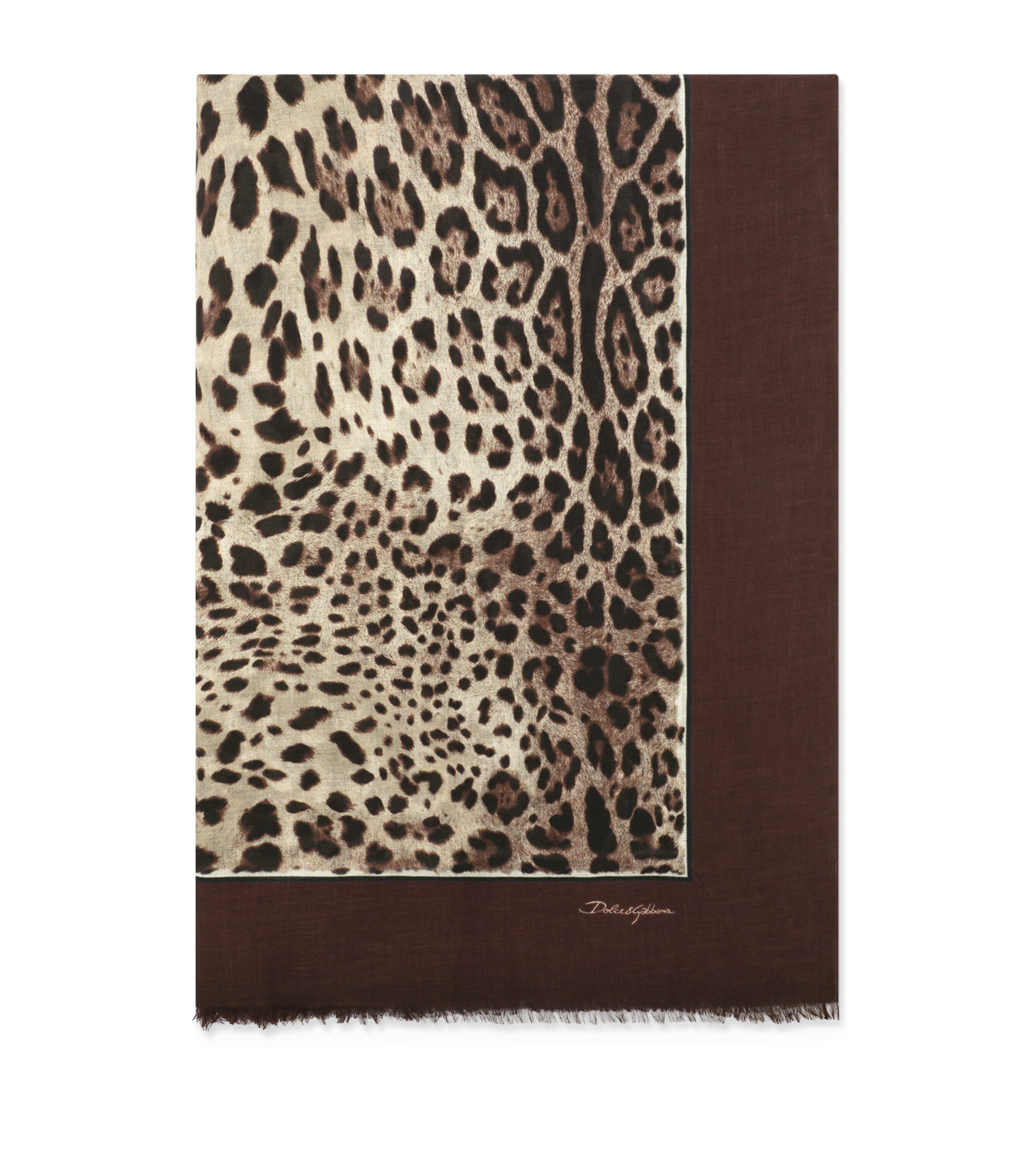 Dolce & Gabbana Leopard Print Stole