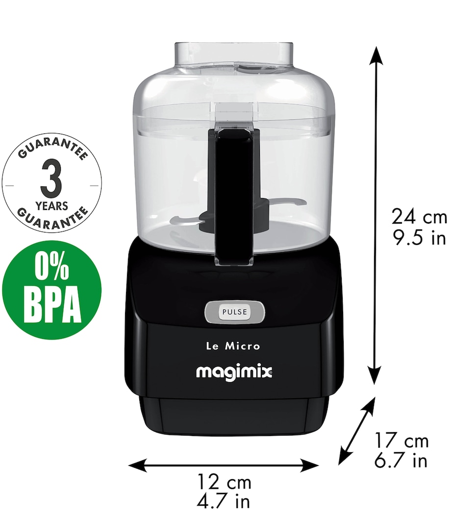 Mini Chopper (0.8L) BLACK Image 3