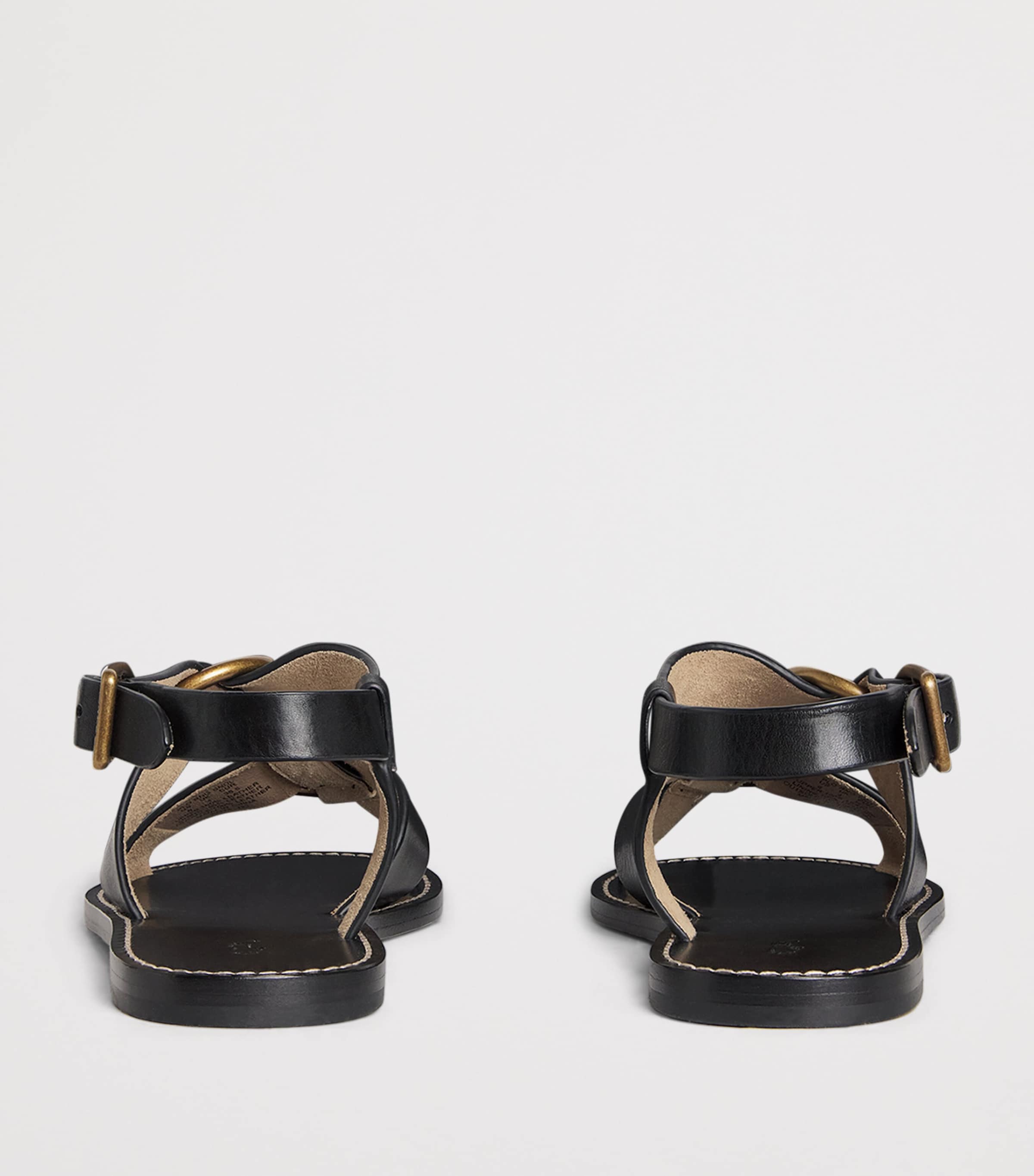 【大注目】POLO RALPH LAUREN ★ Double O-Ring Leather Sandal Double O-Ring Leather Sandal